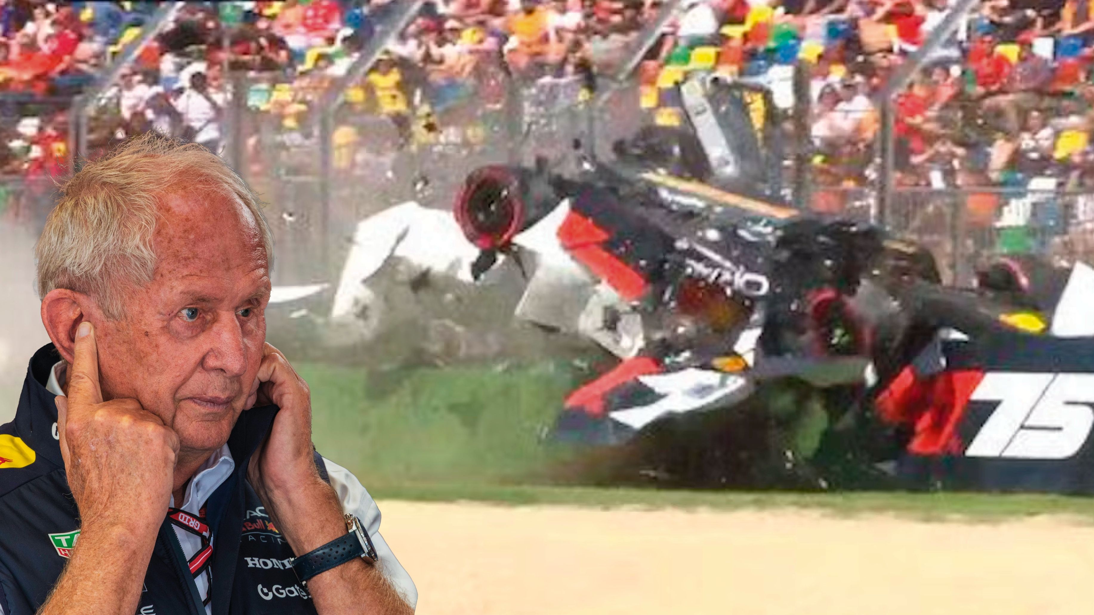 Helmut Marko war sichtlich verärgert über den Abflug seines Fahrers.
