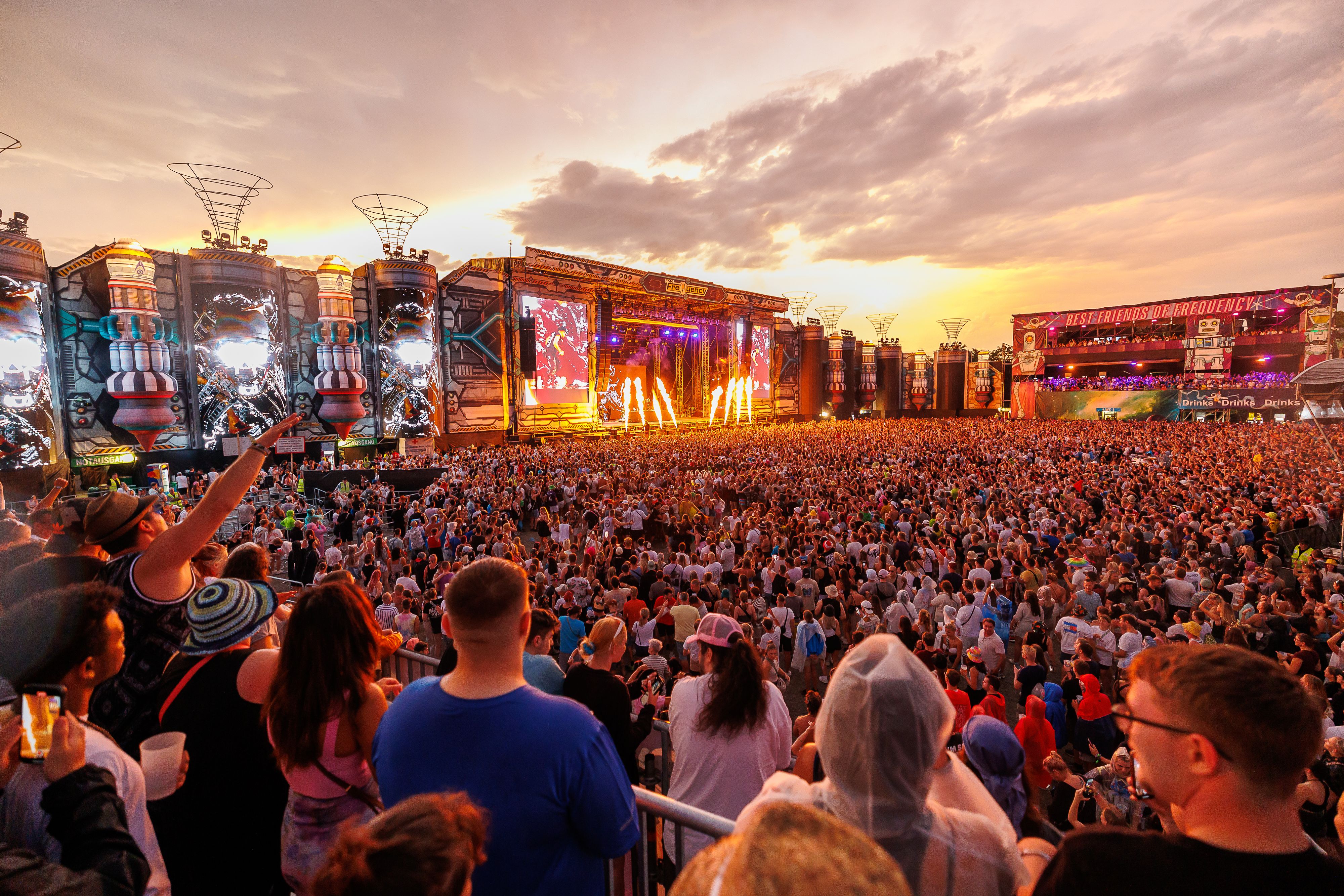 Ein Blick auf die Bühne während eines Konzertes auf der 