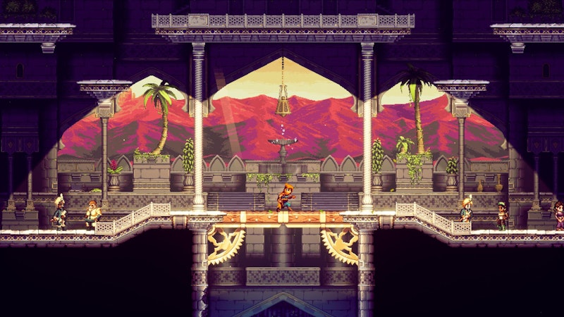 Grafisch ist "The Siege and the Sandfox" ein Liebesbrief an die 16-Bit-Ära – allerdings mit modernen Shadern, Layering und einem Blick für Dramatik.