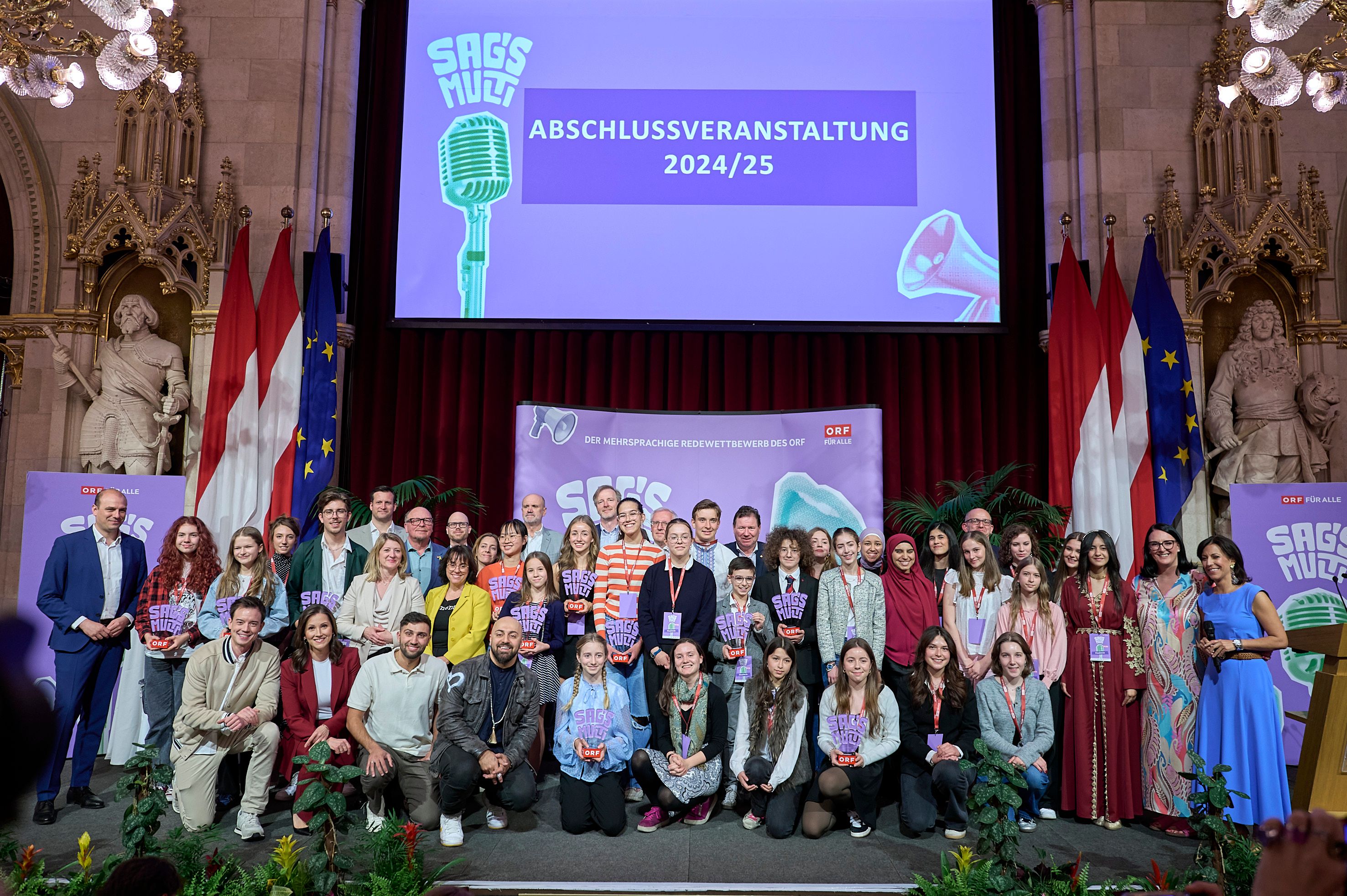 Redewettbewerb SAG’S MULTI Abschlussveranstaltung im Wiener Rathaus.
