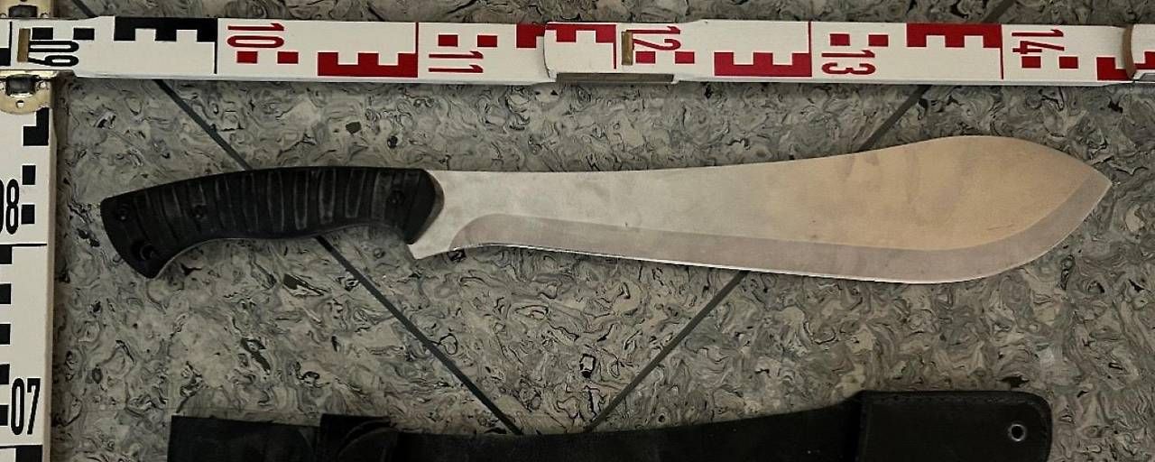 Mann bedrohte Männergruppe beim Bahnhof mit Machete.