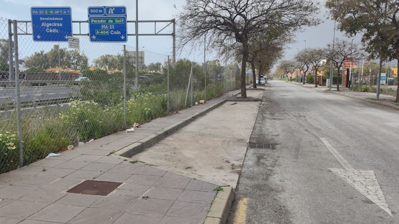 Das Fahrzeug war Ende März in Spanien von dieser Stelle gestohlen worden.