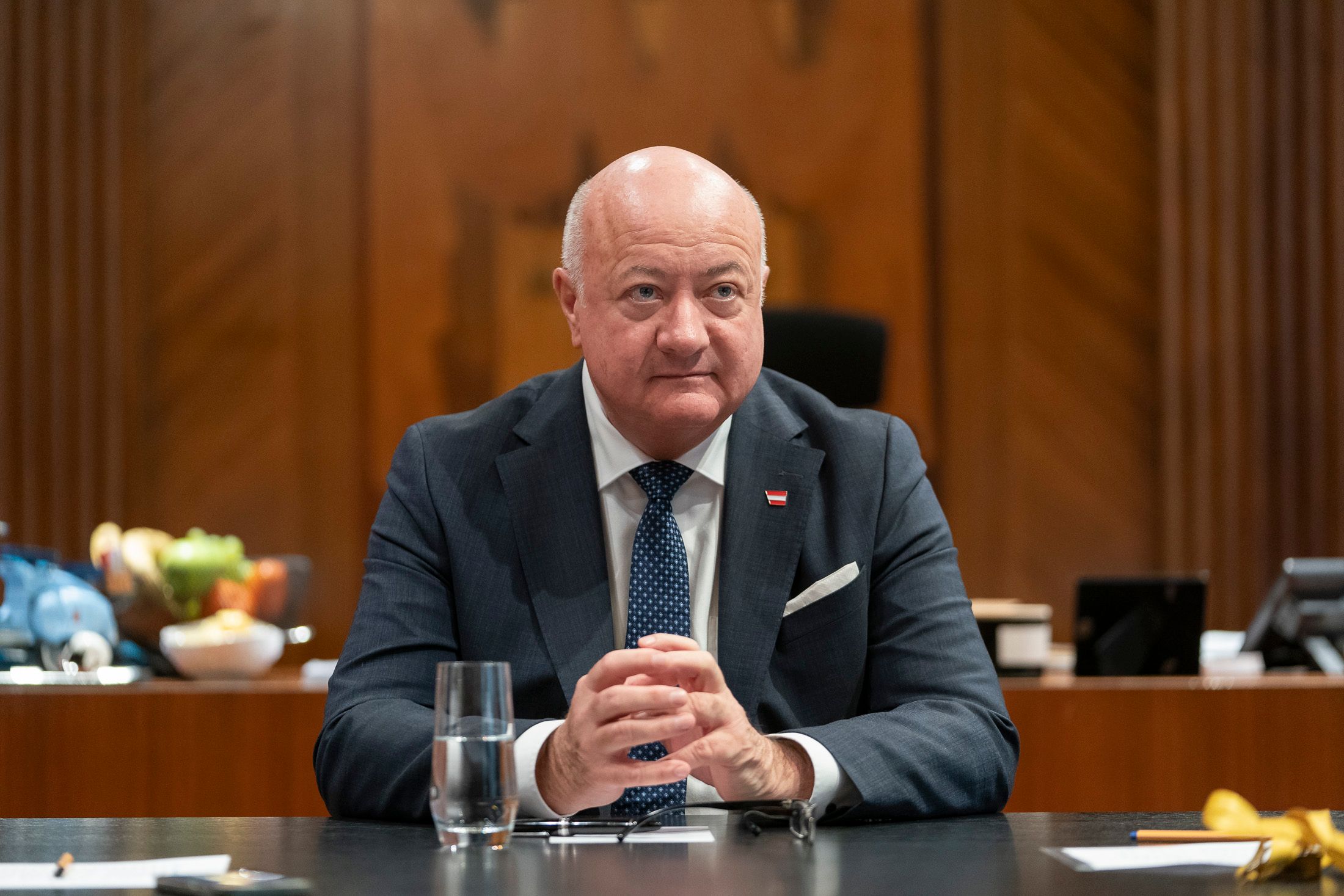 Bundeskanzler Christian Stocker: 