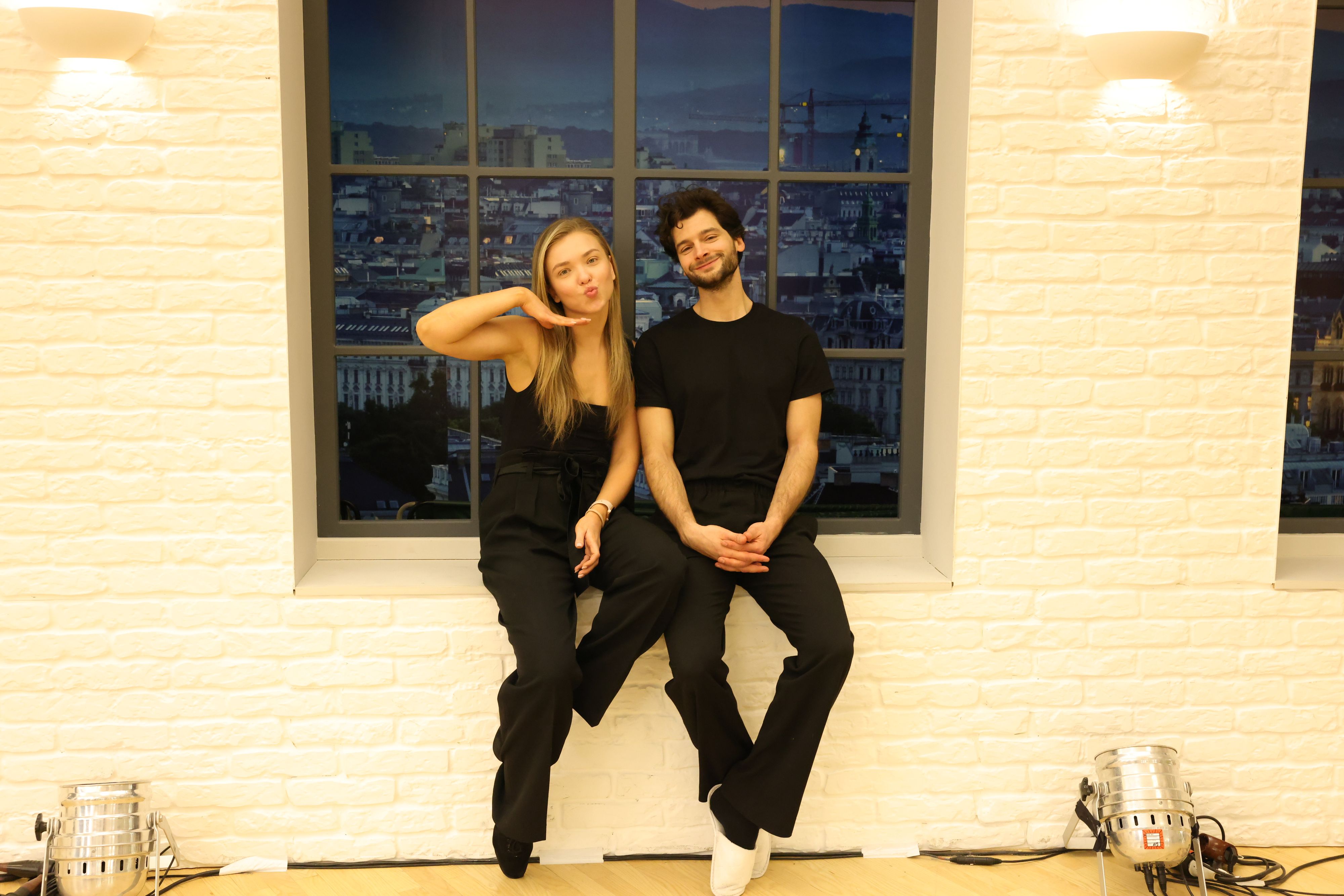 Katya Mizera und Aaron Karl bei den finalen Proben