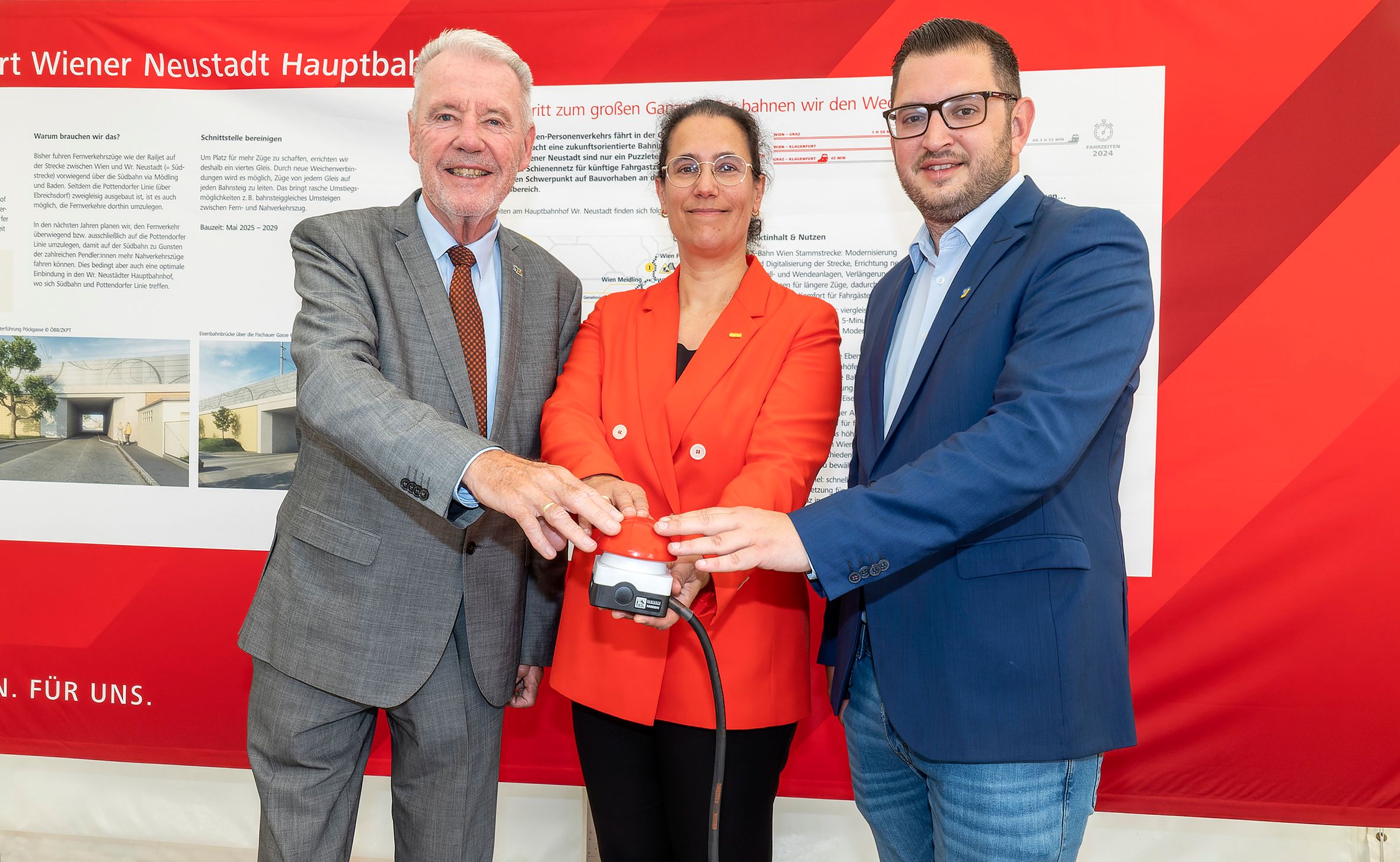 Startschuss für den Ausbau des Hauptbahnhofs in Wiener Neustadt.