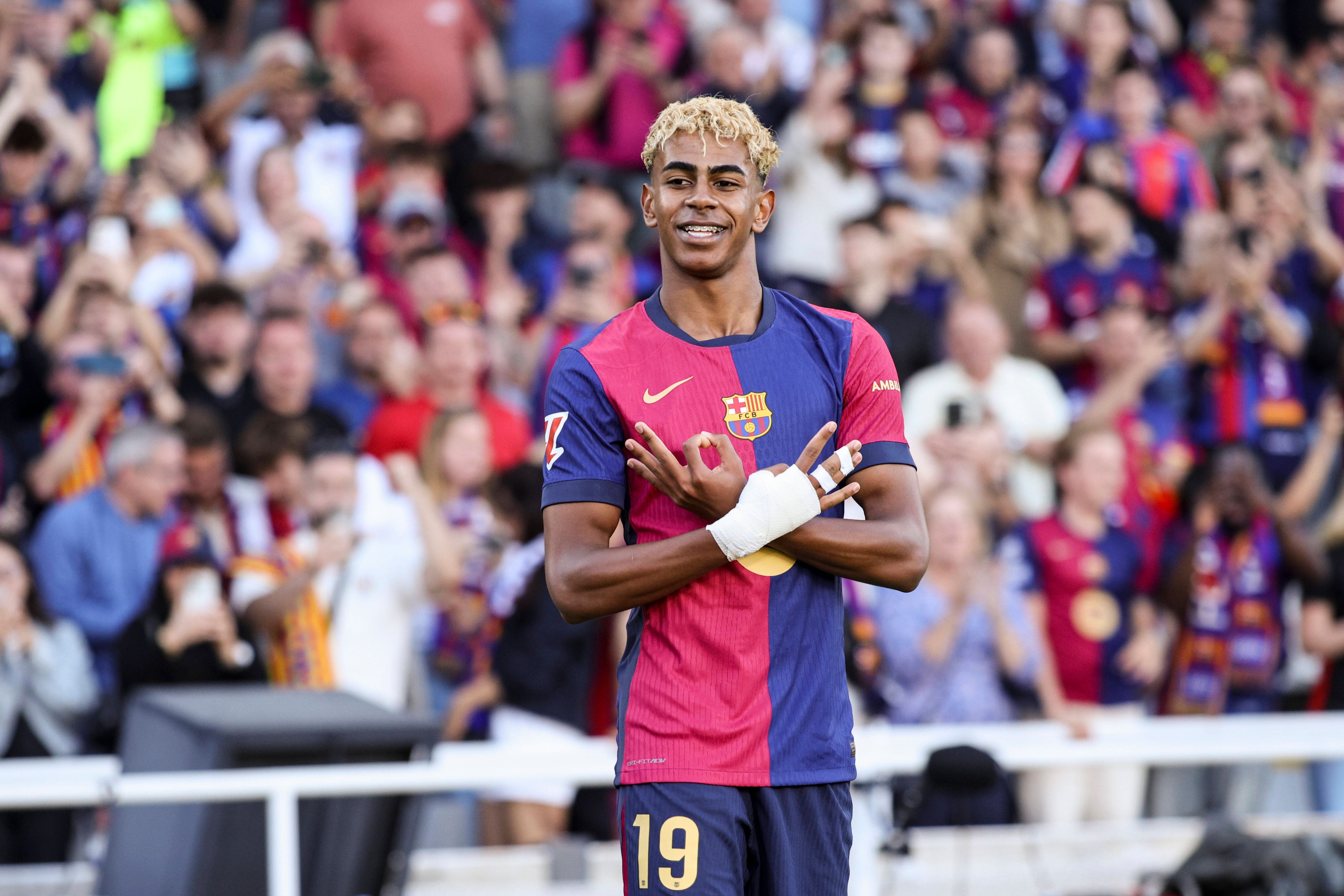 Fußball-Wunderkind Lamine Yamal. 