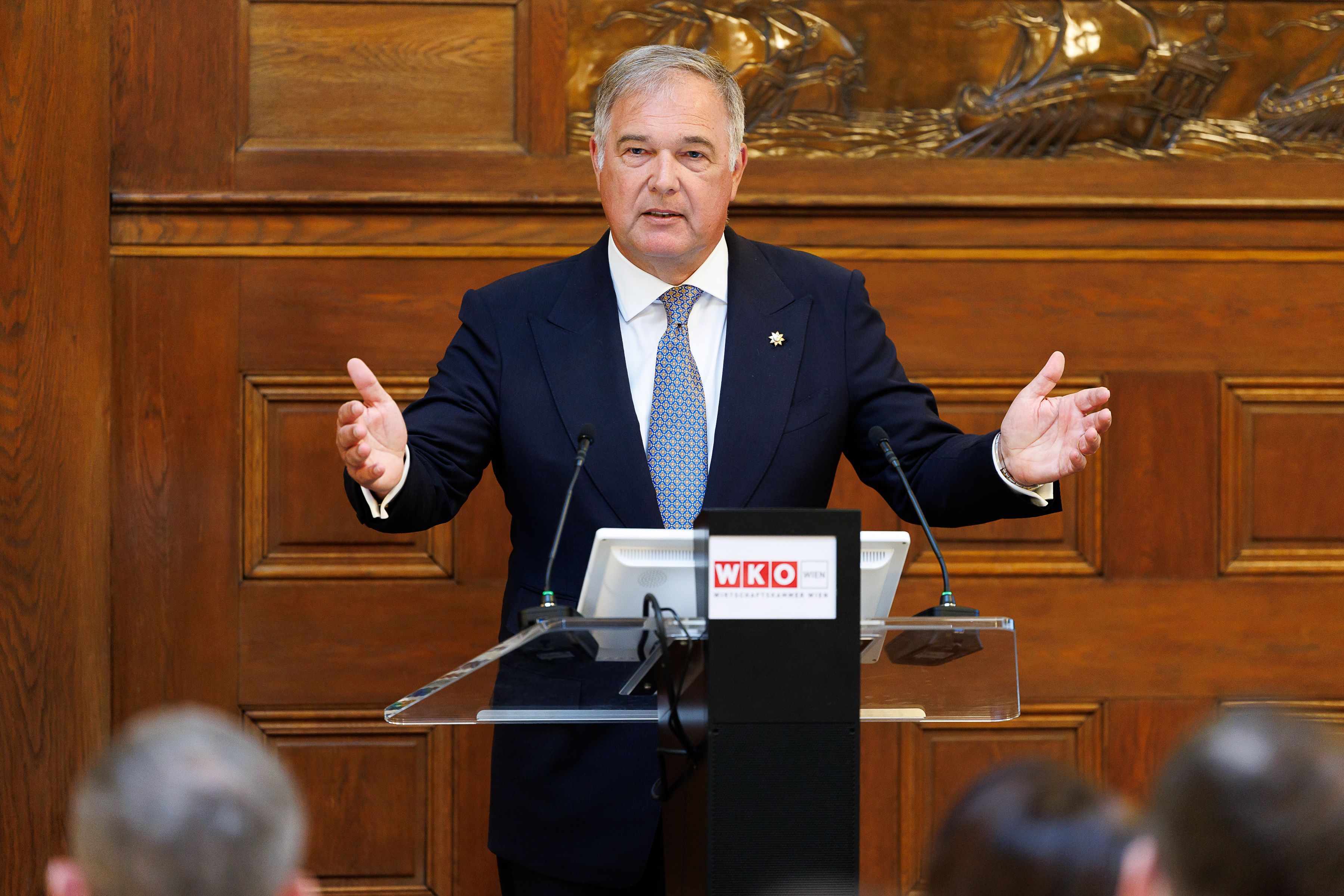 Walter Ruck wird bis 2030 weiterhin als Präsident der Wiener Wirtschaftskammer fungieren.