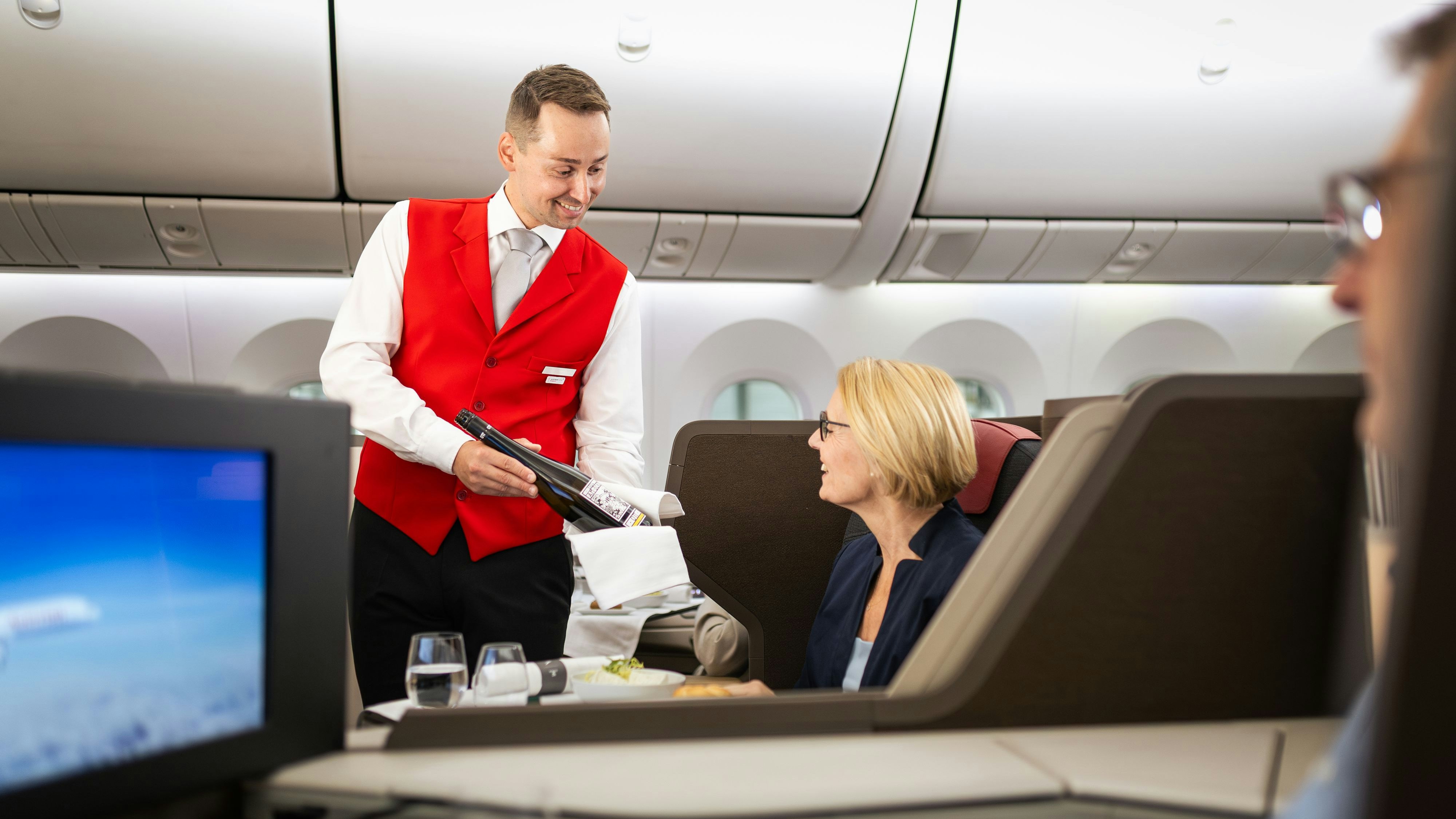 Austrian Wine Expert an Bord der AUA