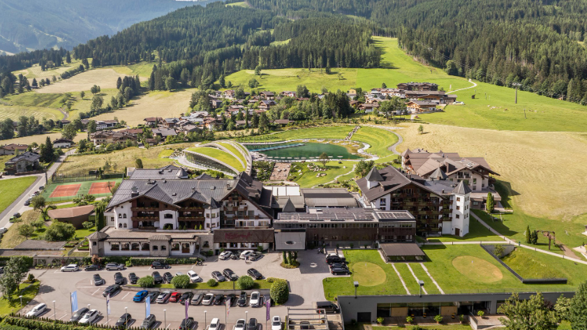 Das Luxus-Hotel Krallerhof in Leogang.