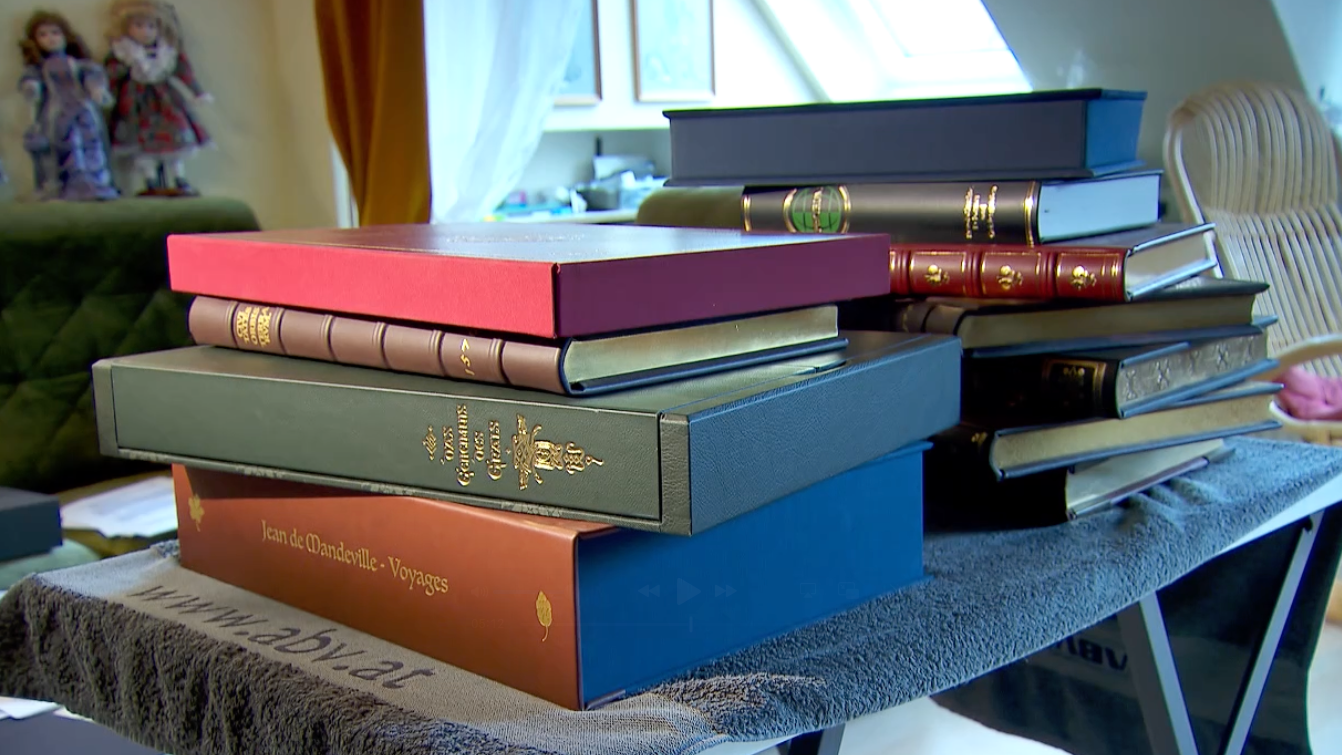 Ein Teil der verkauften Bücher – alles wertlose Nachdrucke historischer Werke.