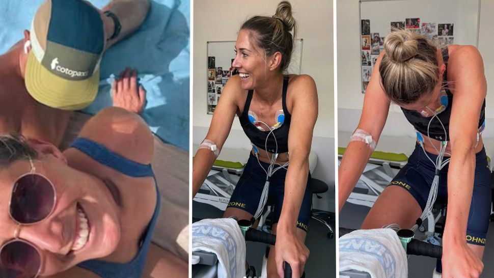 Conny Hütter wechselte volley vom Strand auf den Ergometer.