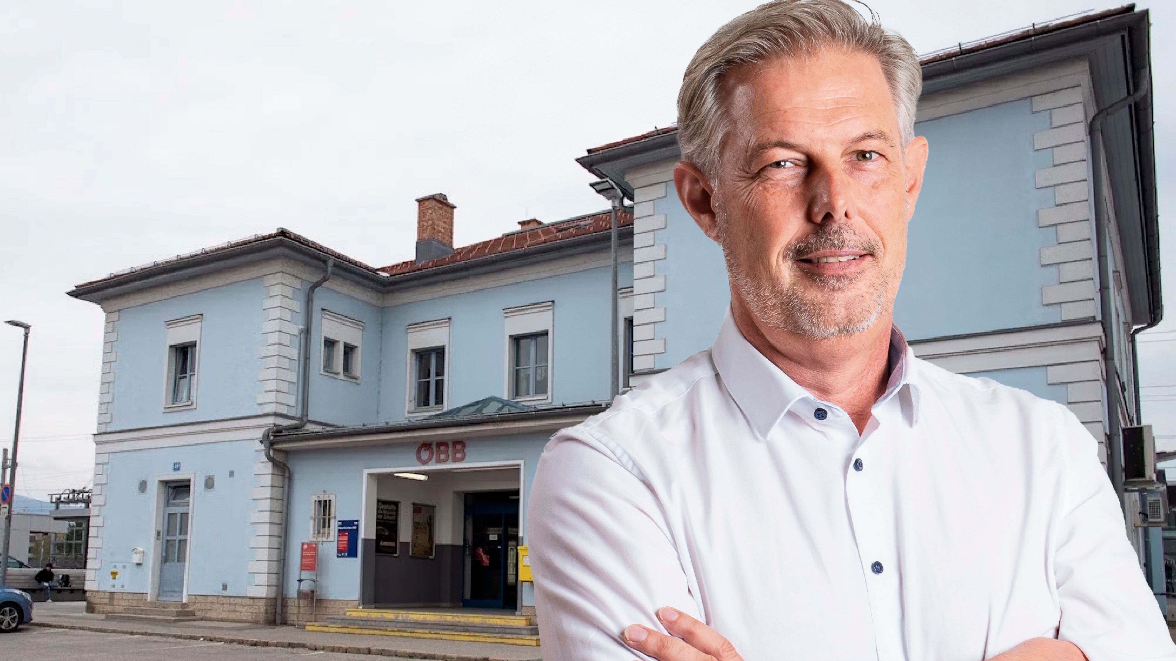 Exakt eine Woche vor der Feier gaben die ÖBB die Absage bekannt: Sparmaßnahmen würden gegen ein Fest mit 50 Leuten sprechen. Im Bild: Stadtrat Günther Kautz (SP)