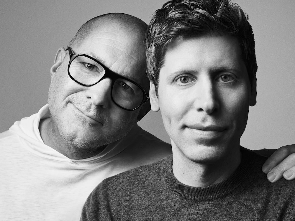 Seit Jahren Freunde: Jony Ive (58, l.) und Sam Altman (40)