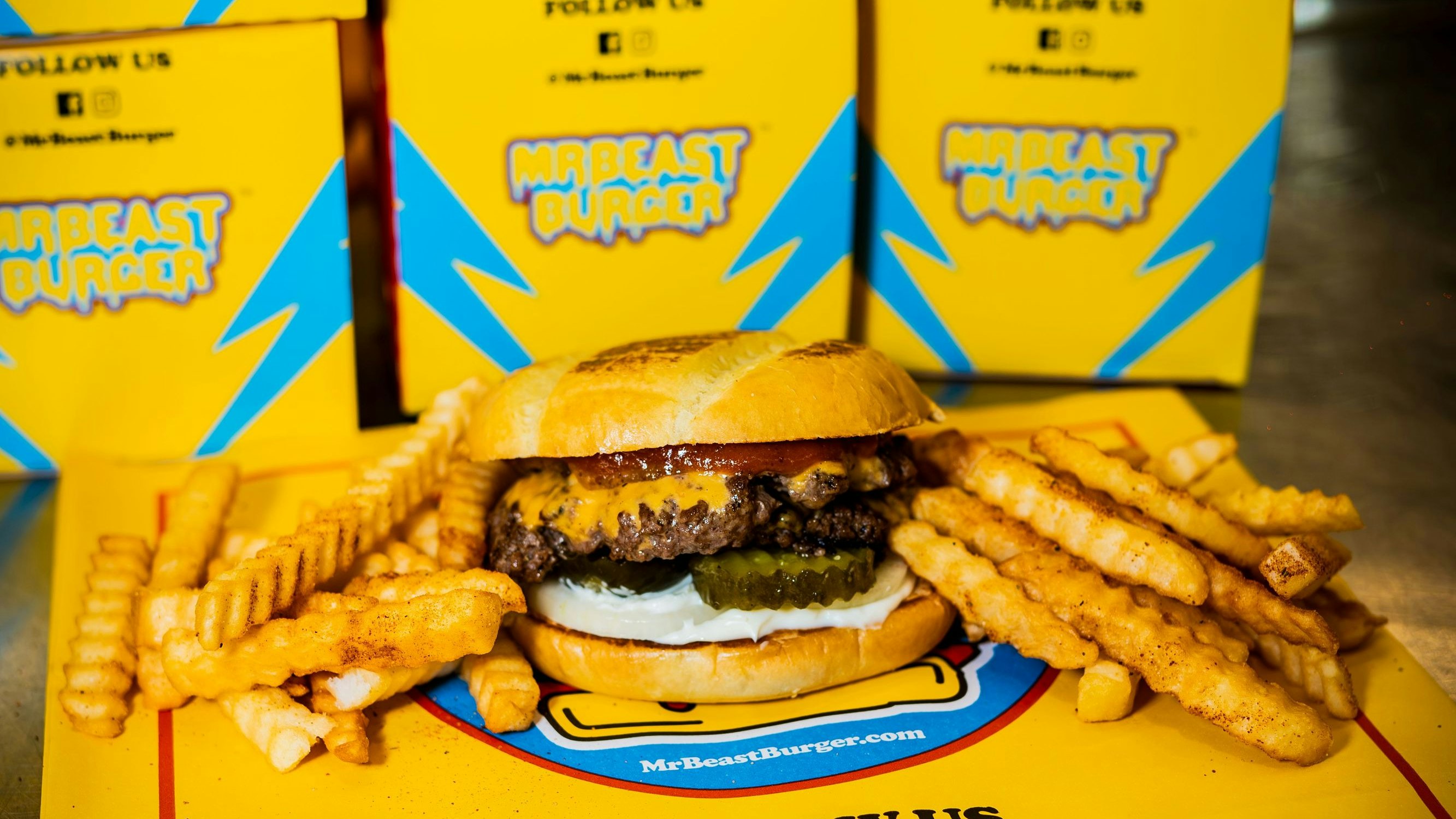 Das ist der virale Mr. Beast Burger.