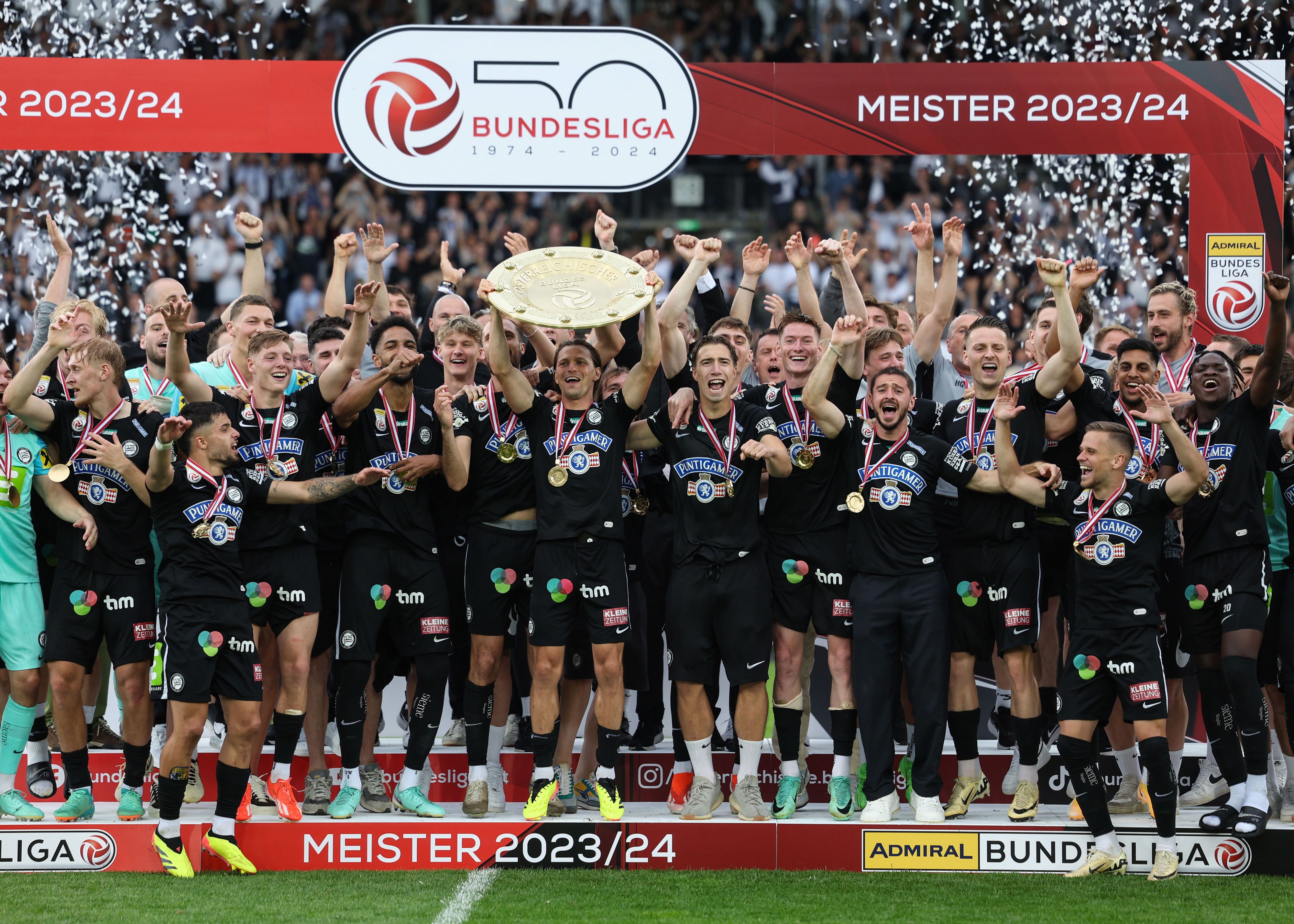 Sturm Graz krönte sich 2024 zum Meister, gelingt den Grazern die Titelverteidigung? 