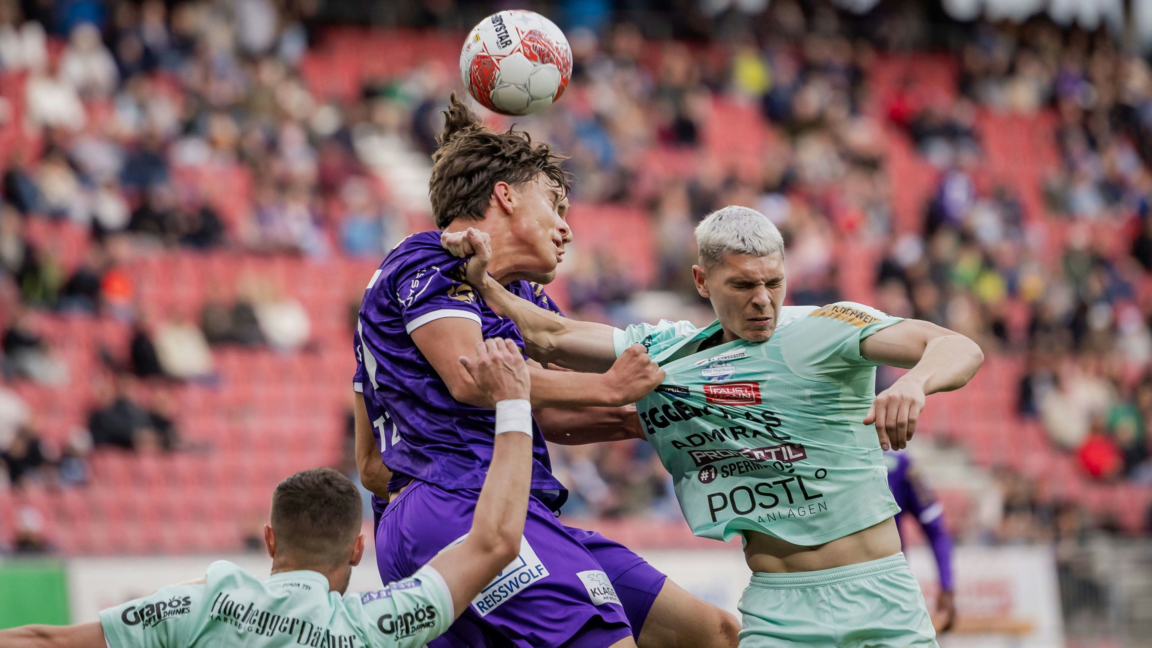 Austria Klagenfurt im Bundesliga-Duell mit Hartberg. 