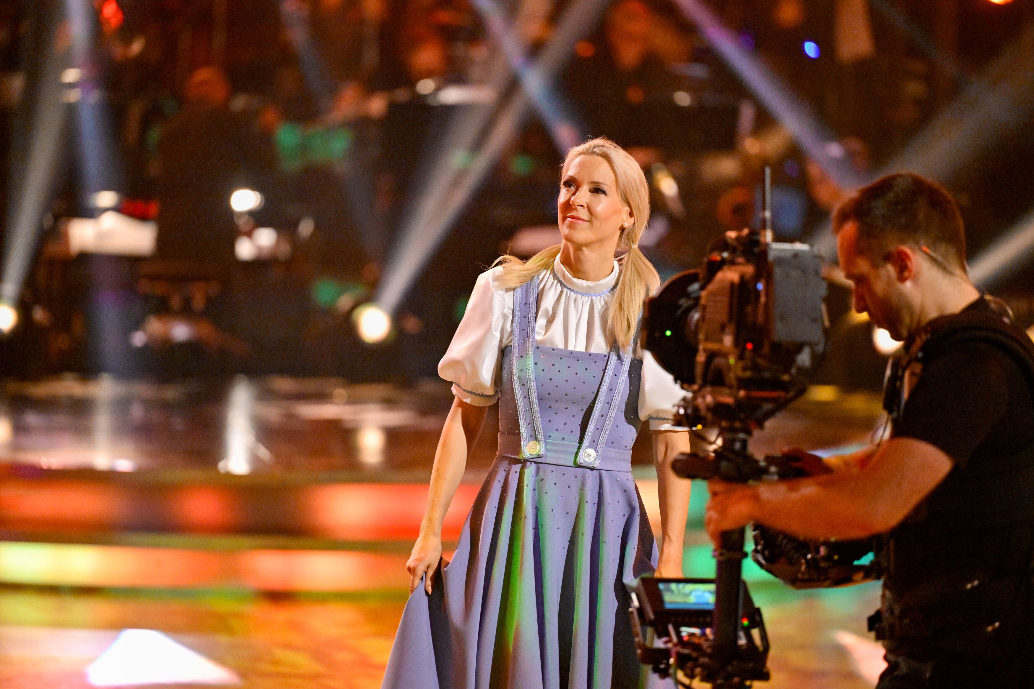 Ihren Showtanz durften Simone Lugner und Danilo Campisi nicht mehr zeigen.