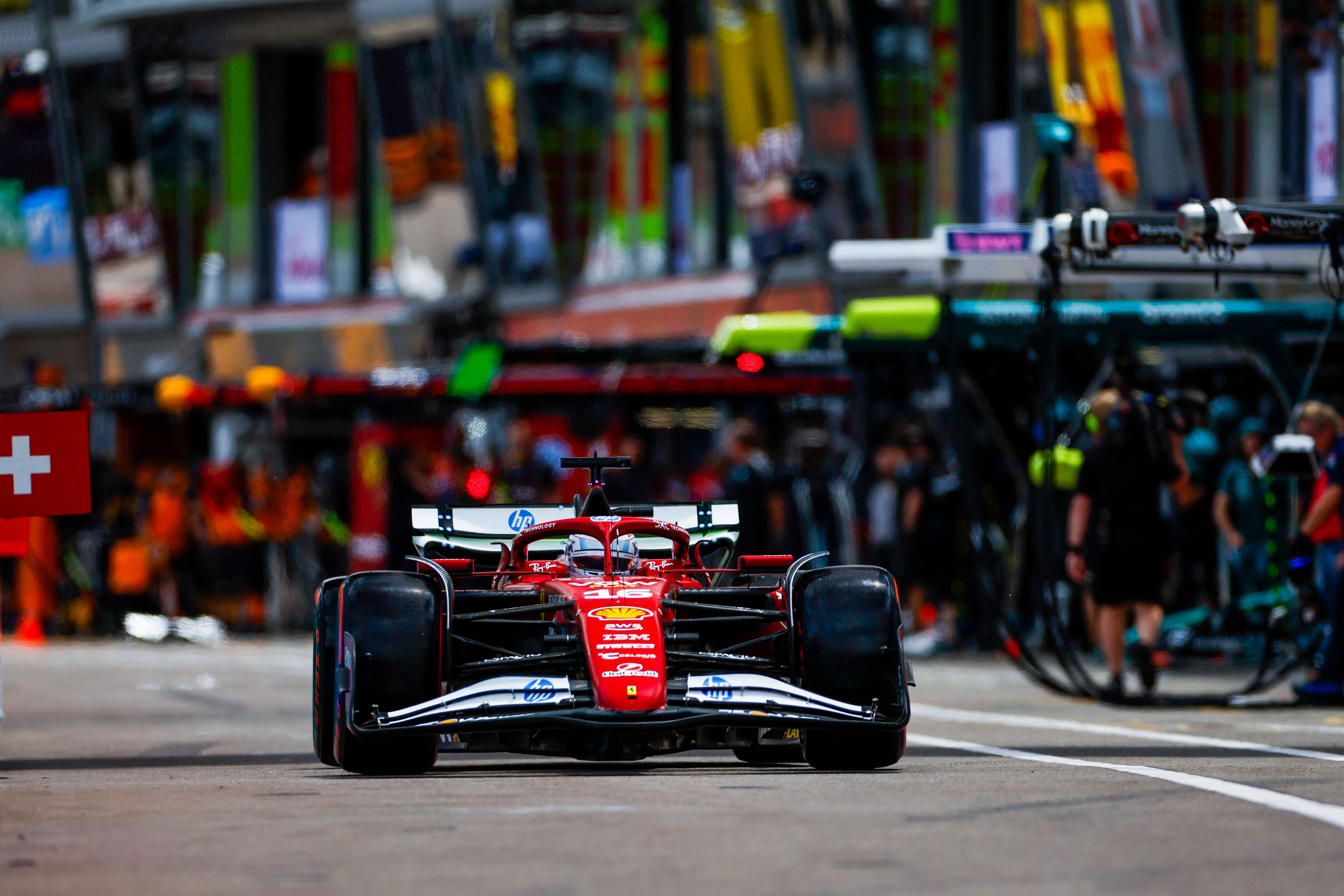 Charles Leclerc fuhr die schnellste Zeit im ersten Training.