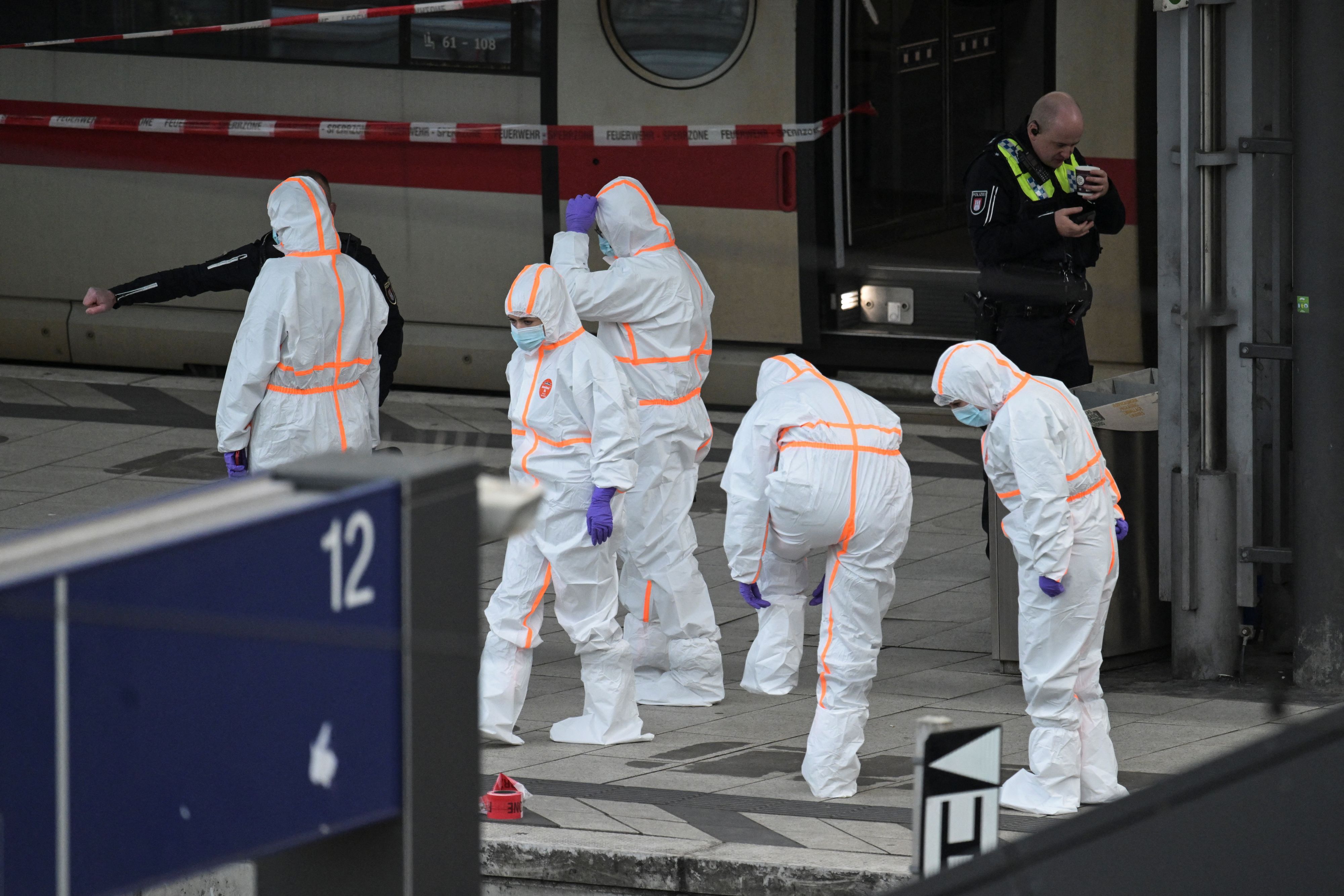 Der Tatort in Hamburg zwischen Gleis 13 und 14. 