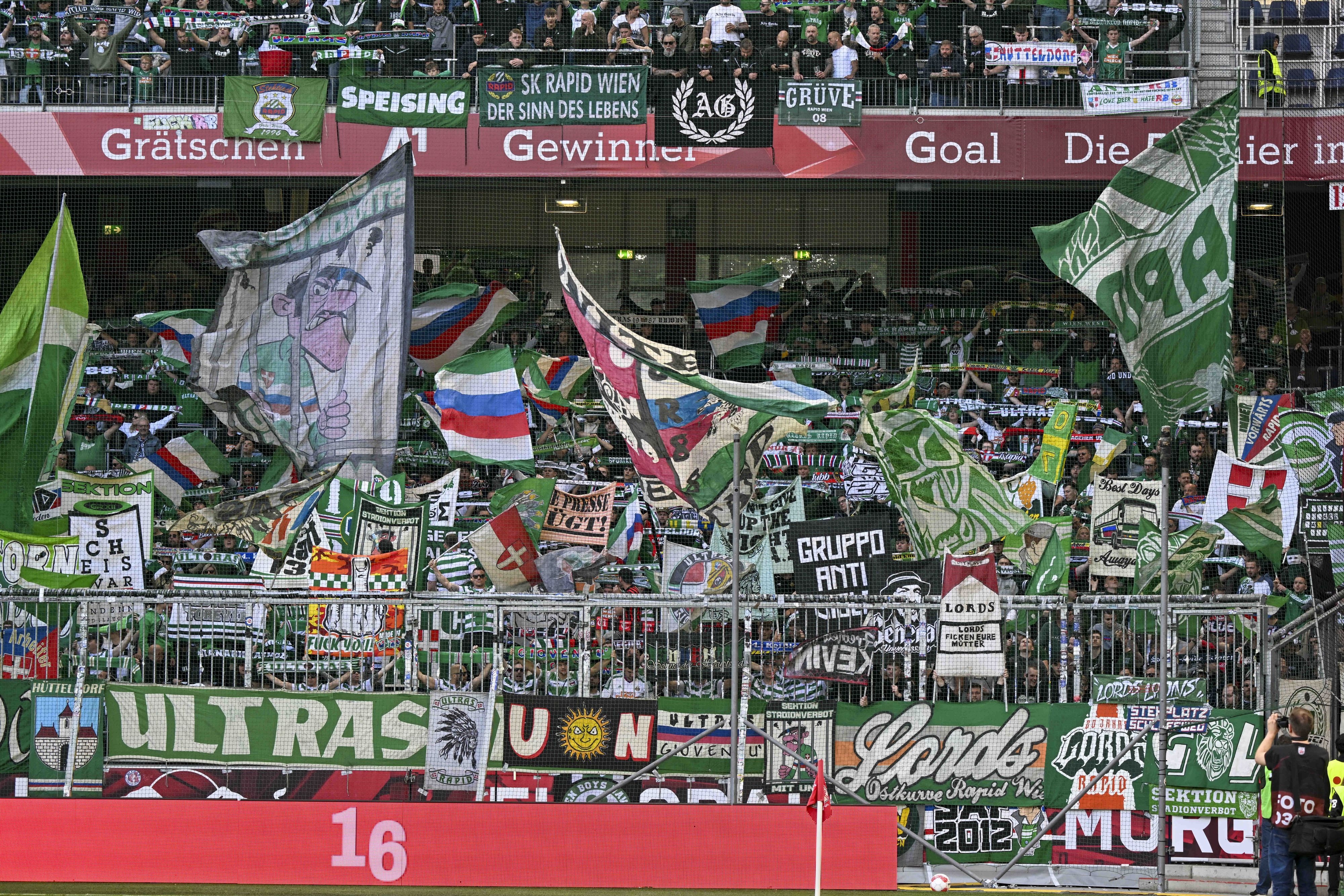 Nach dem letzten Ligaspiel zwischen Rapid und Salzburg kam es zu einer Festnahme. 