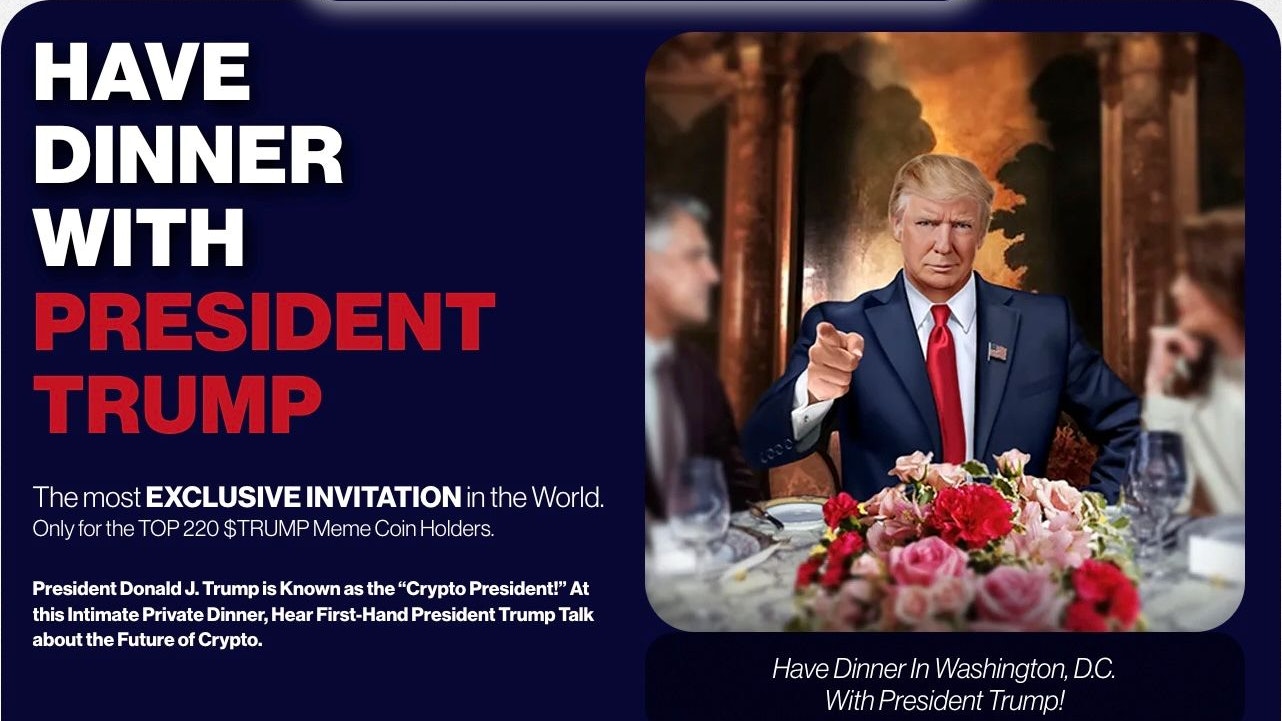 Einladung Trumps zur Krypto-Gala am 22. Mai 2025