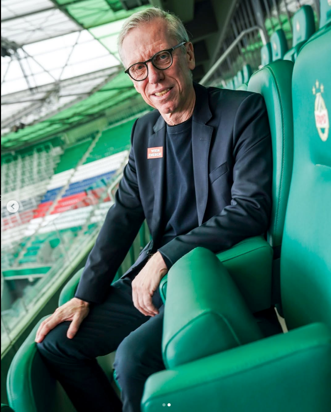 Peter Stöger im Rapid-Stadion.