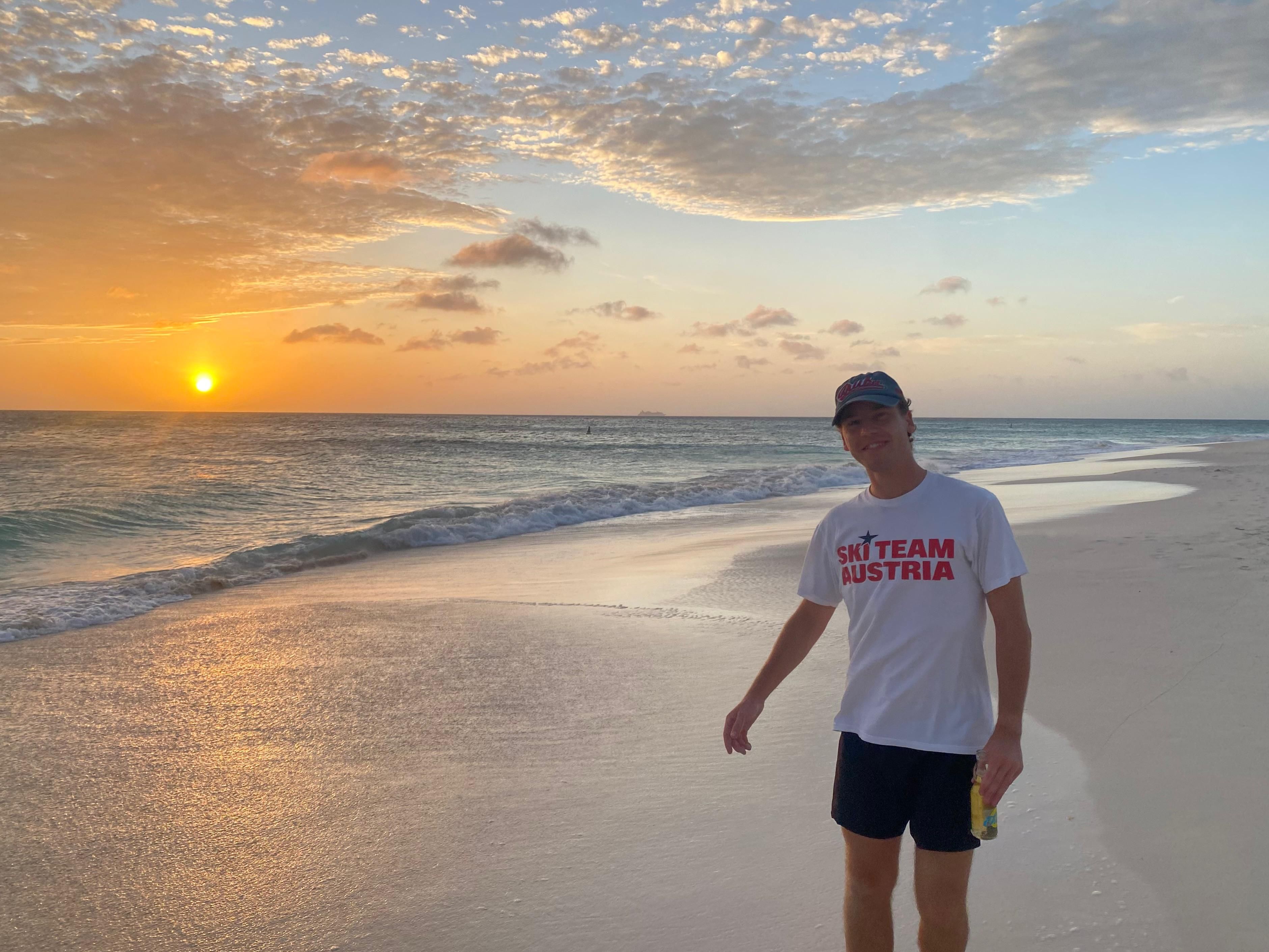 Paul Lindner (21) aus Gallneukirchen (Bez. Urfahr-Umgebung) studiert dort, wo andere Urlaub machen.