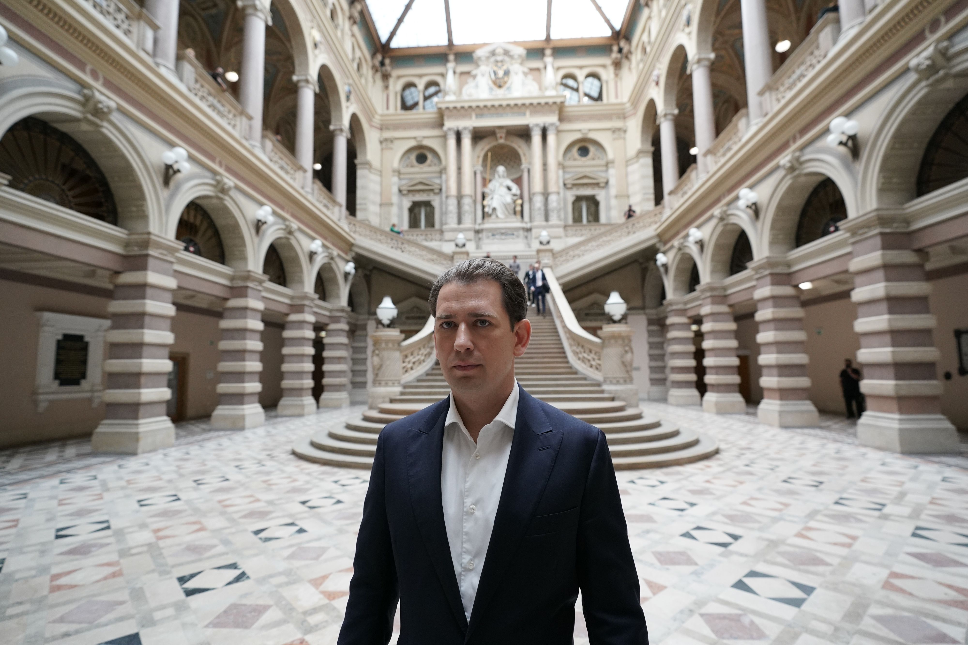 Sebastian Kurz nach seinem Freispruch.