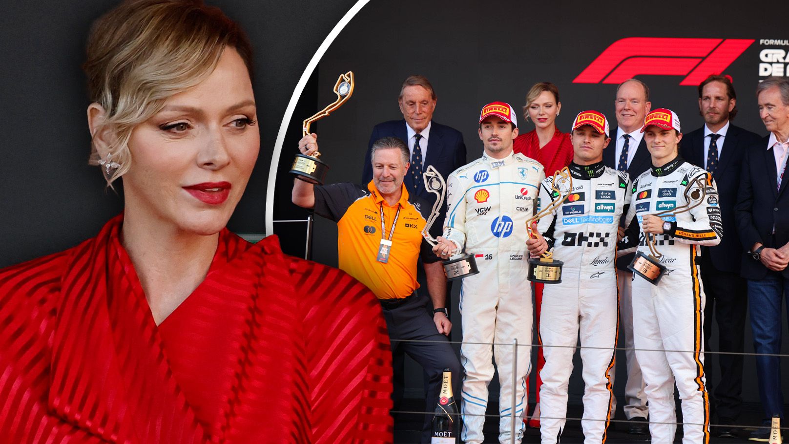 Charlène hat alle Blicke auf sich gezogen.