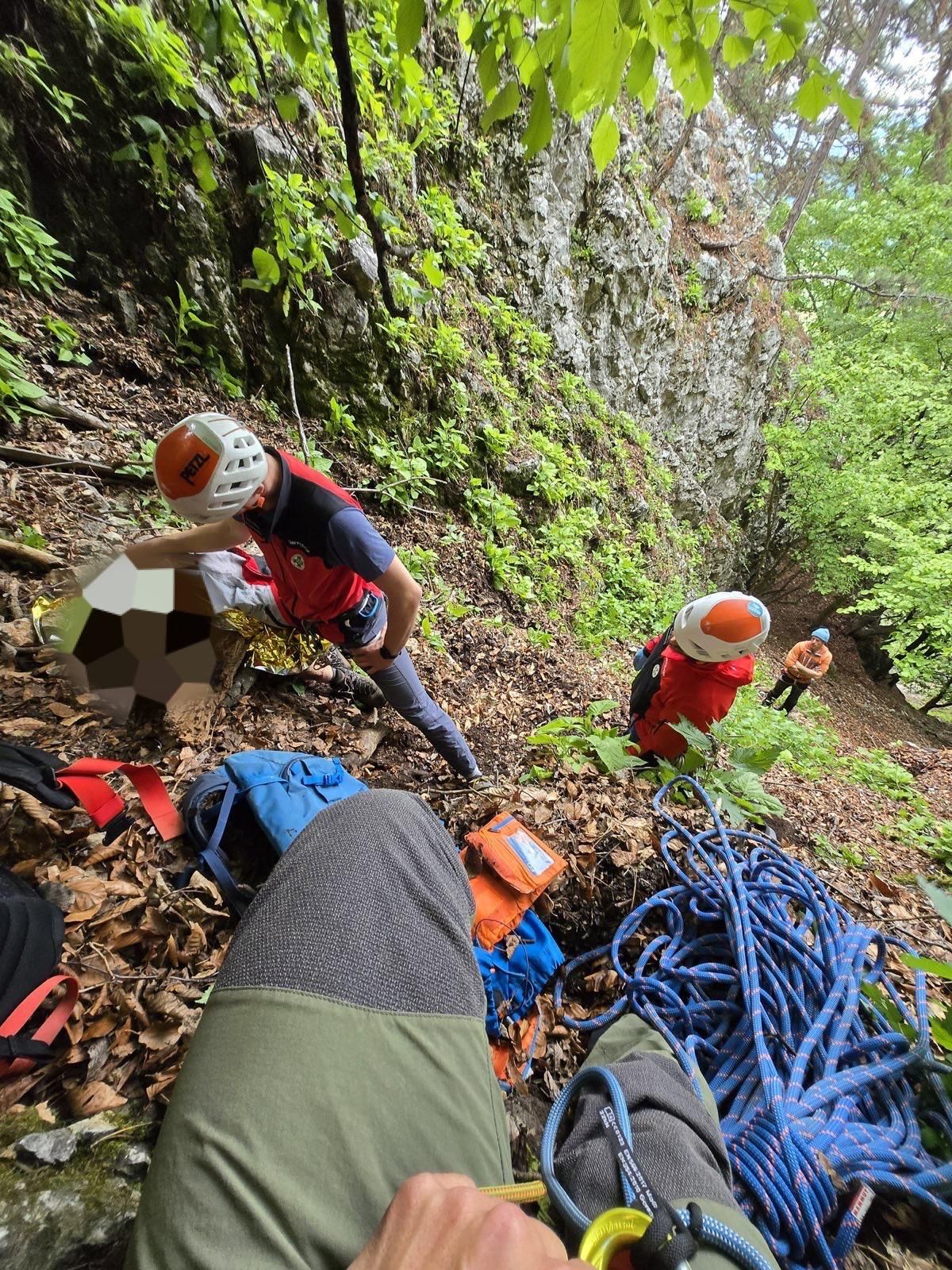 Der schwer verletzte Mann wurde von der Bergrettung gerettet und in das Spital nach Wr. Neustadt geflogen.