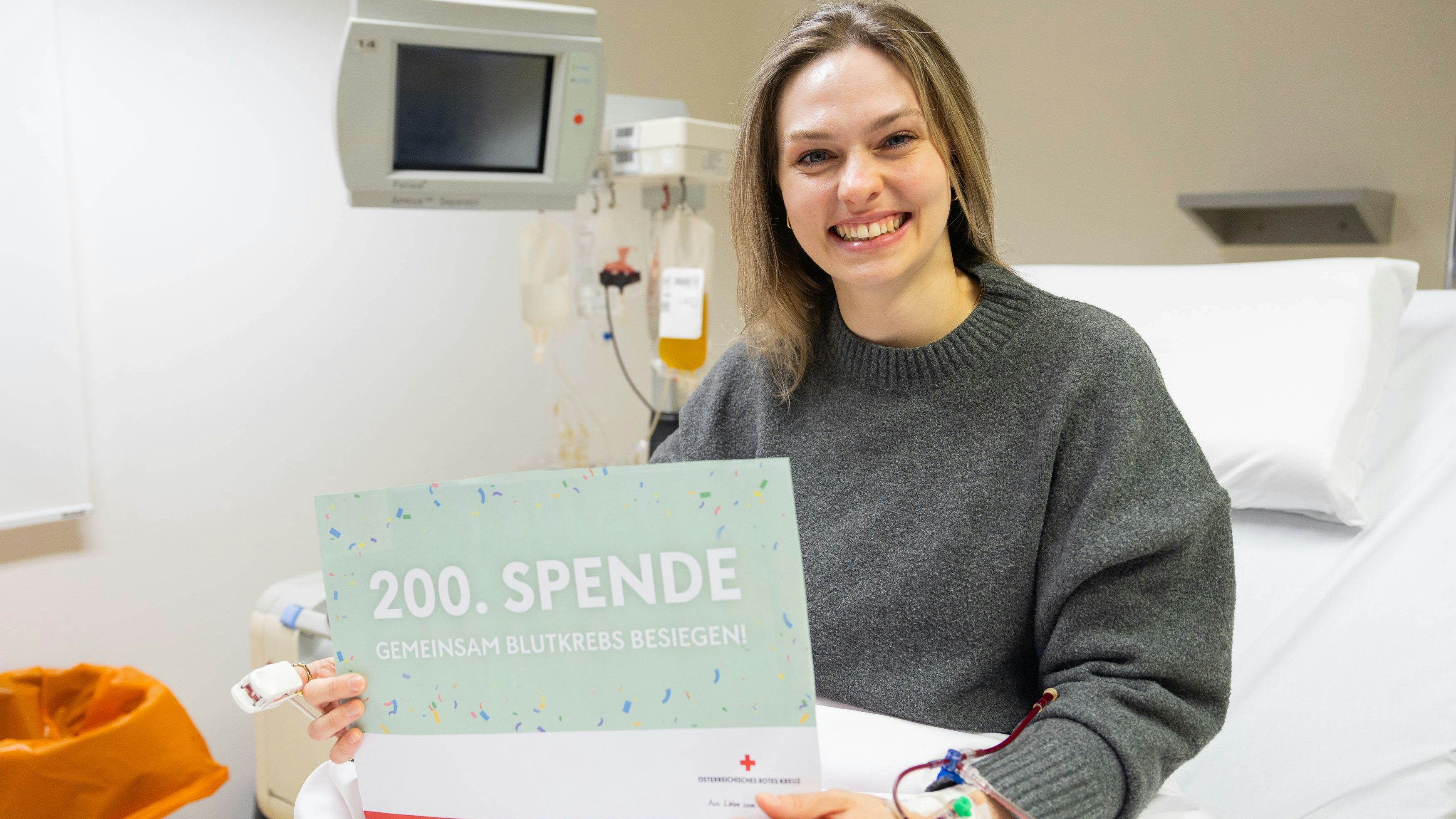 Bianca war die 200. Stammzellenspenderin des Österreichischen Roten Kreuzes.