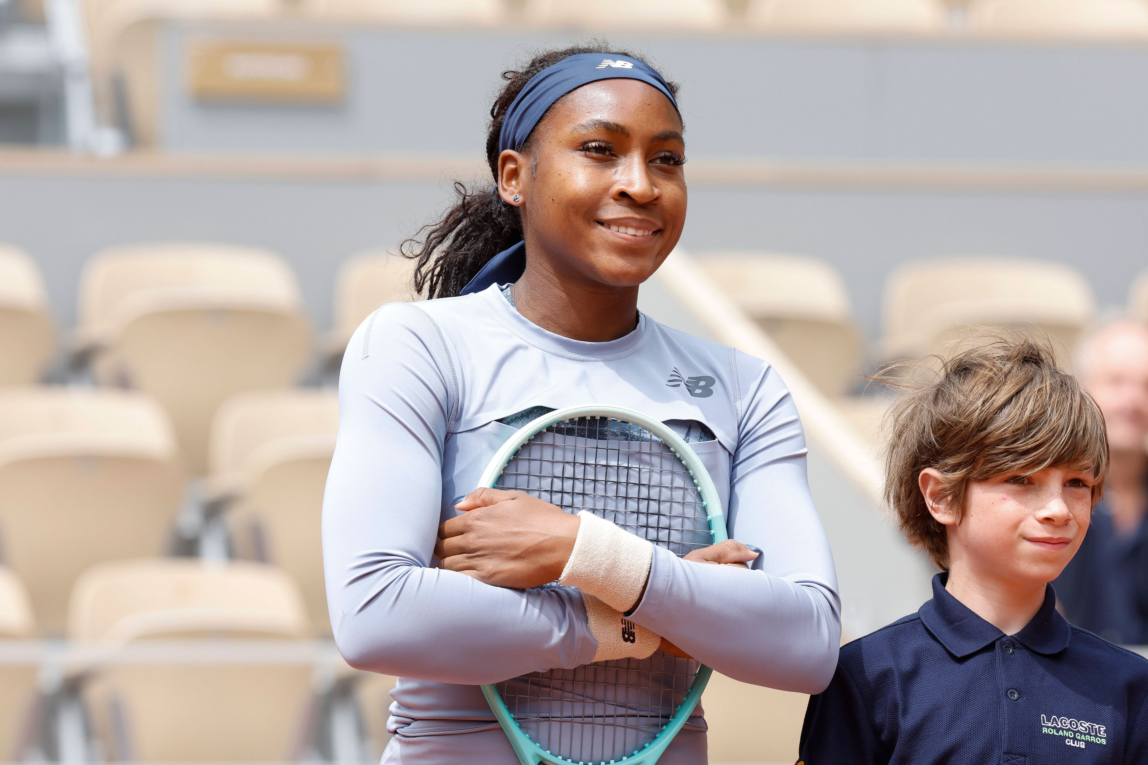 Coco Gauff sorgte für eine lustige Szene.