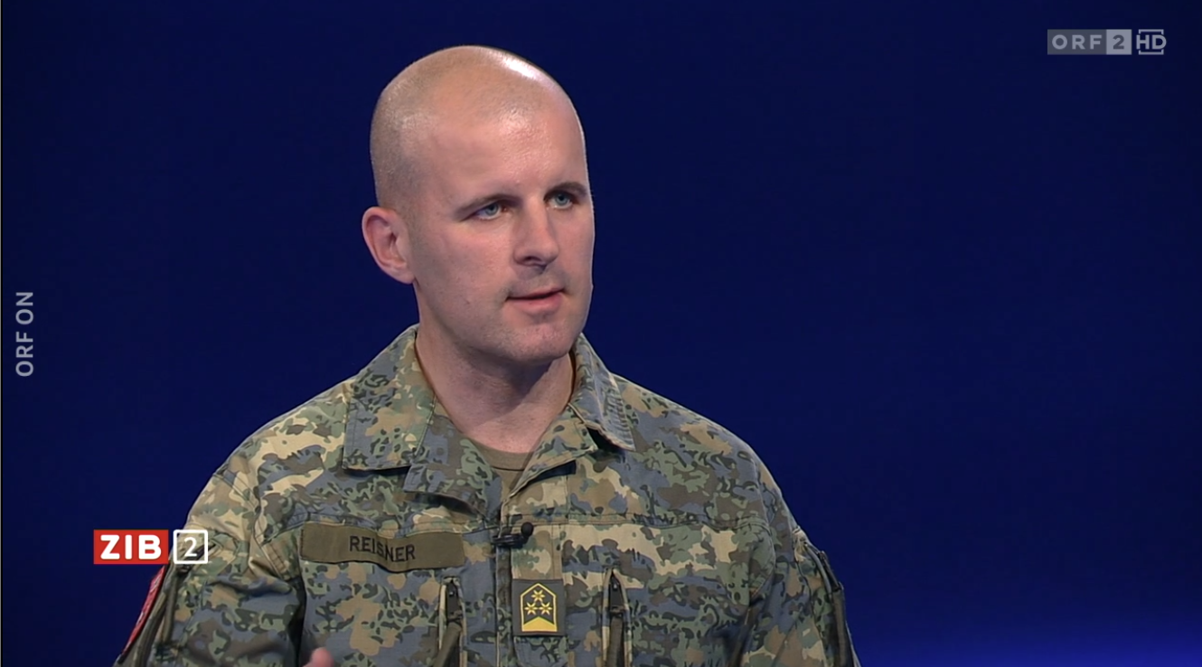 Oberst Markus Reisner bei einem früheren Auftritt in der ZIB2, am 28. Mai 2025.