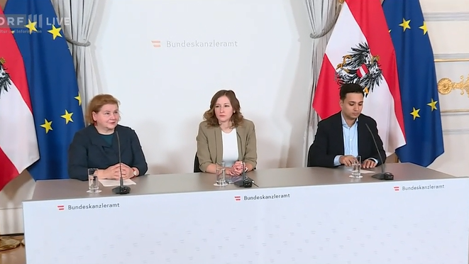 Schumann, Plakolm und Shetty treten um 15.30 Uhr vor die Presse.