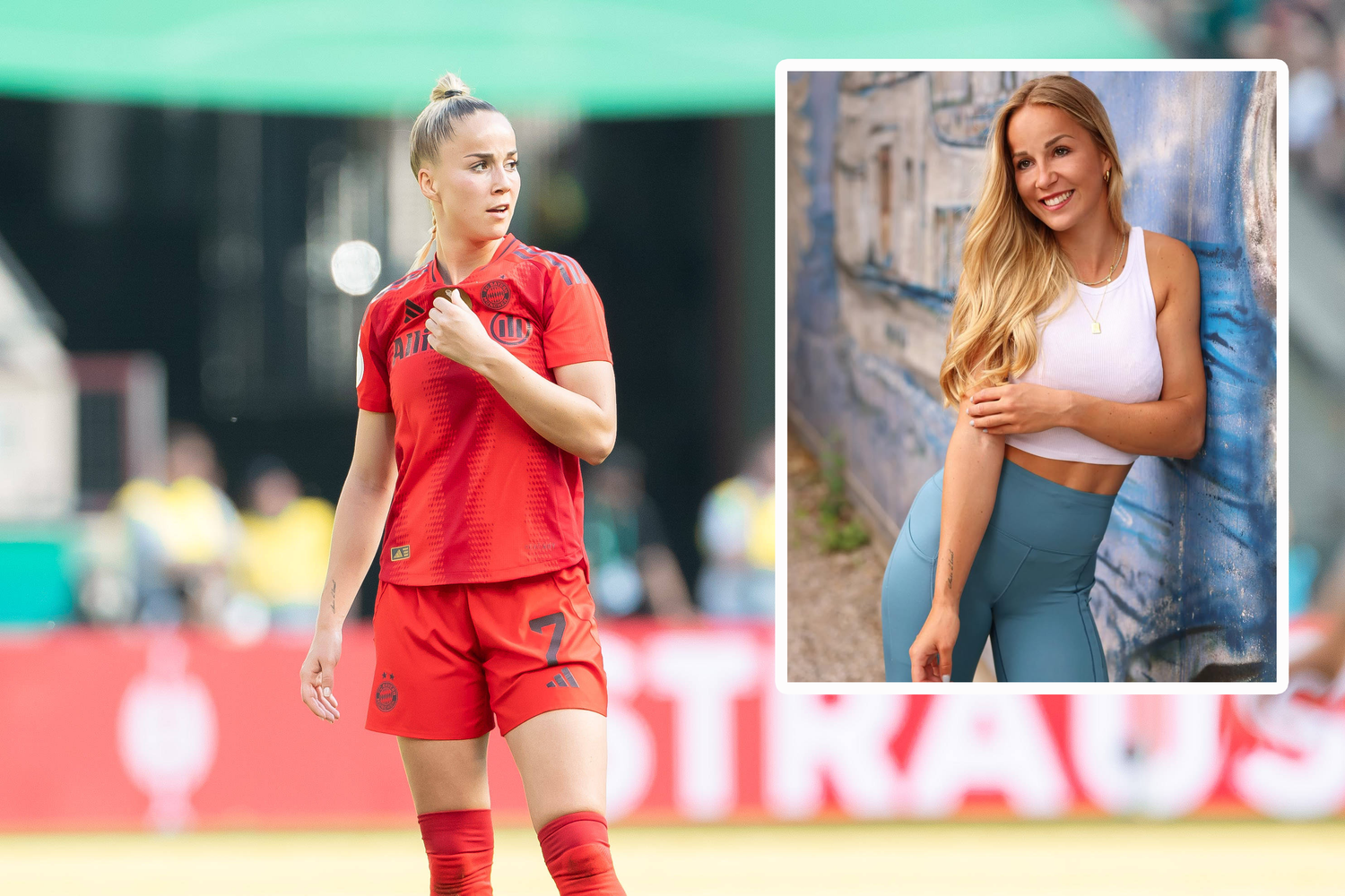 Giulia Gwinn bekommt unerwünschte Nachrichten.