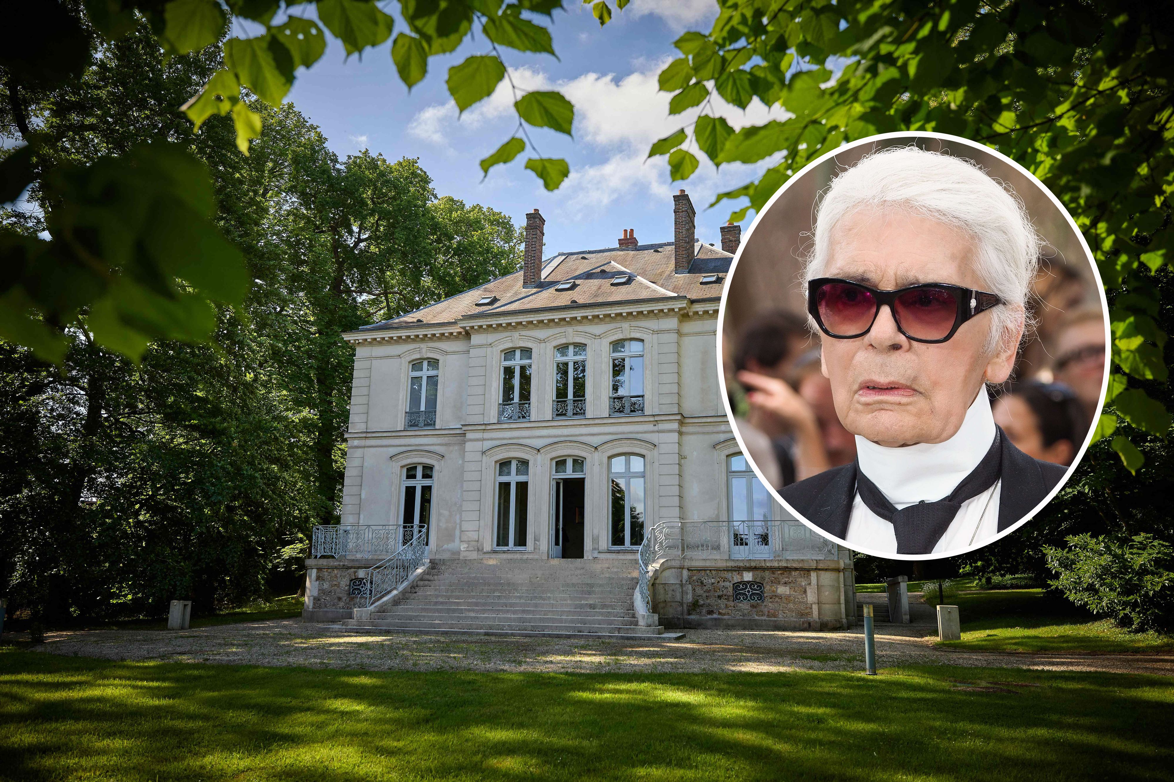 Die Luxusvilla von Karl Lagerfeld befindet sich in Louveciennes, etwa zwanzig Kilometer von Paris entfernt.