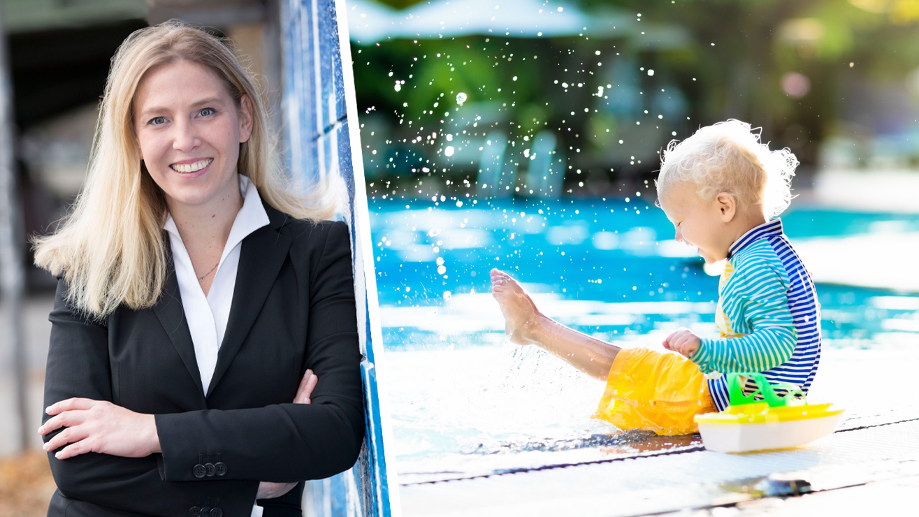 Johanna Trauner-Karner vom KFV warnt eindringlich: Pools und Teiche können für Kinder lebensgefährlich werden. (Symbolbild)