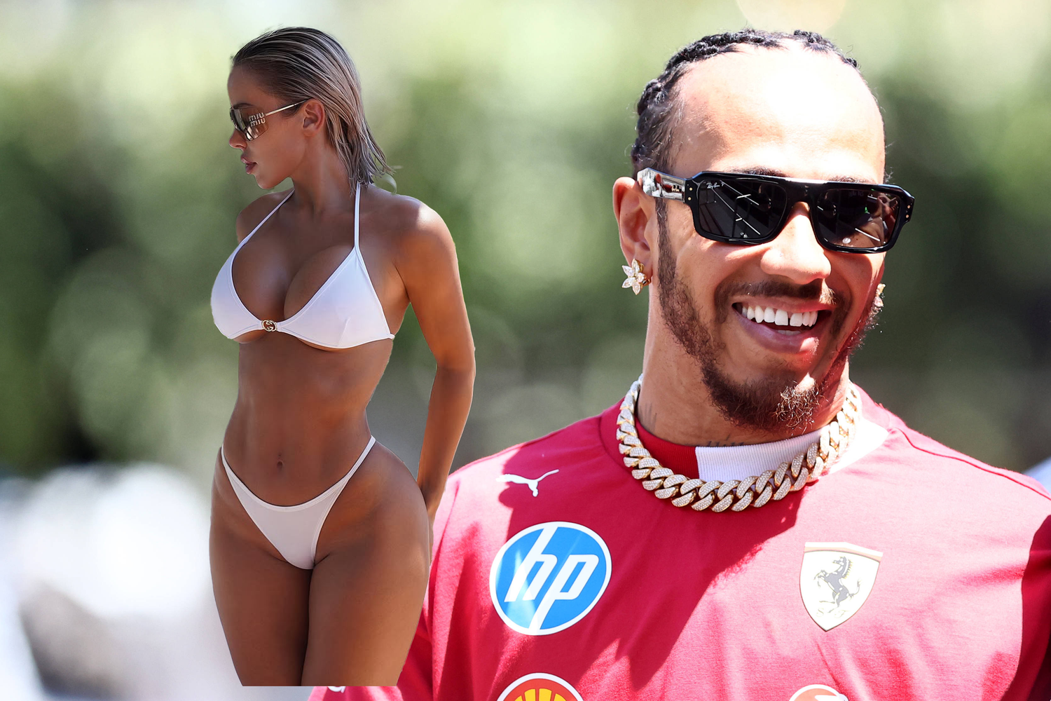 Violetta Bert wurde mit Lewis Hamilton gesichtet.