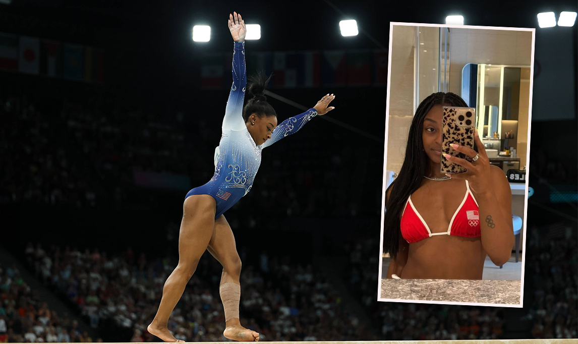 Star-Turnerin Simone Biles löst Olympia-Spekulationen aus. 