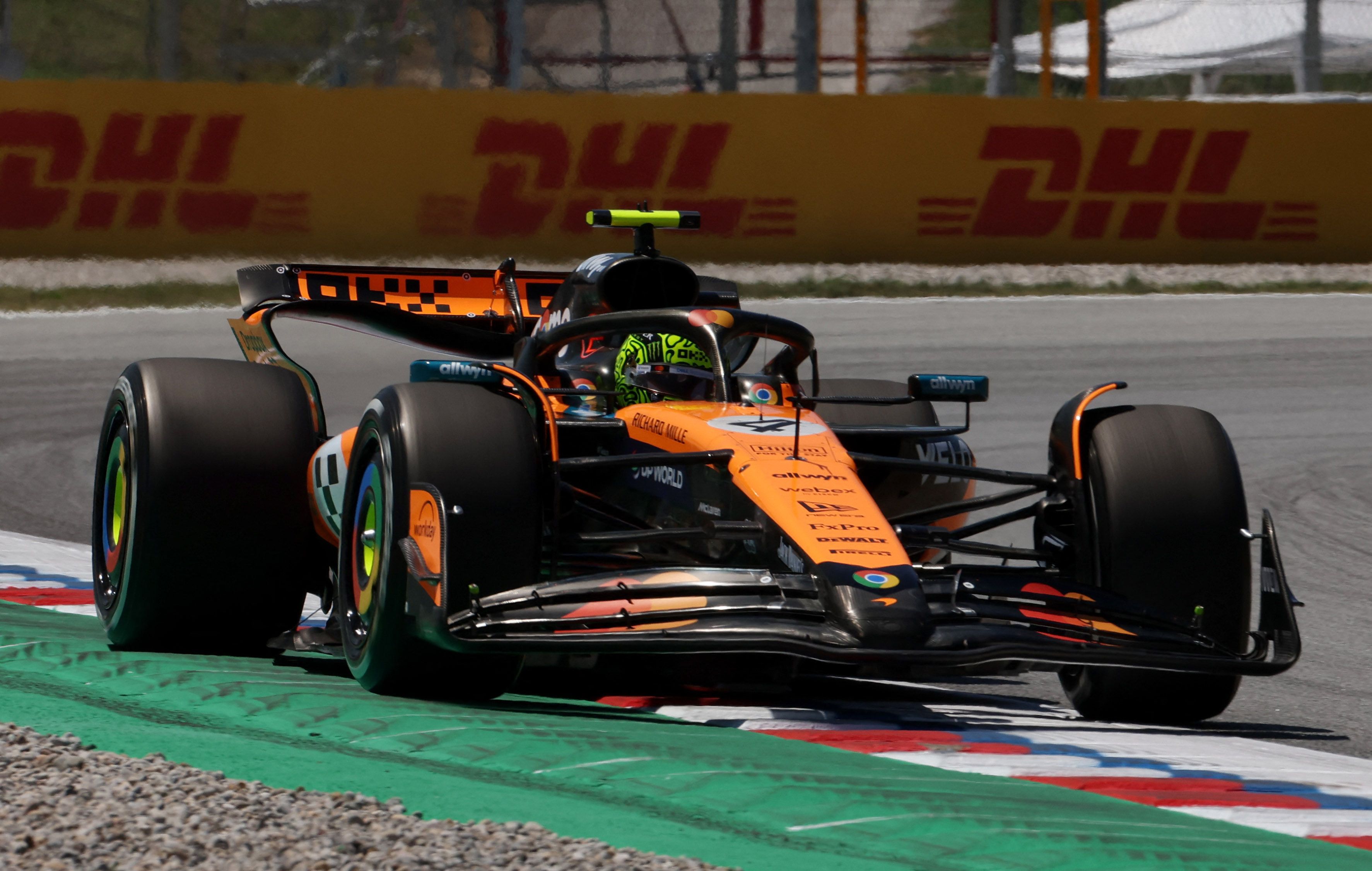 McLaren-Mann Lando Norris. 