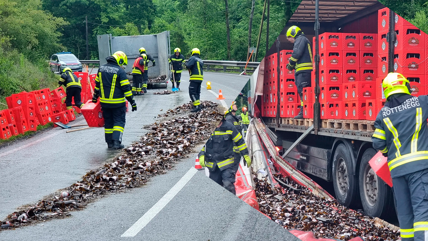 Eine Spur konnte bald wieder freigegeben werden.