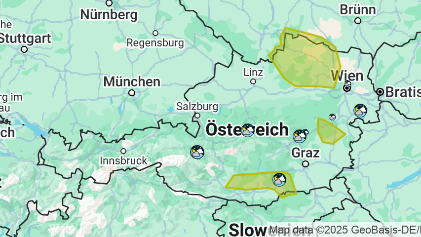 Am Samstag drohen in Teilen des Landes schwere Unwetter. 
