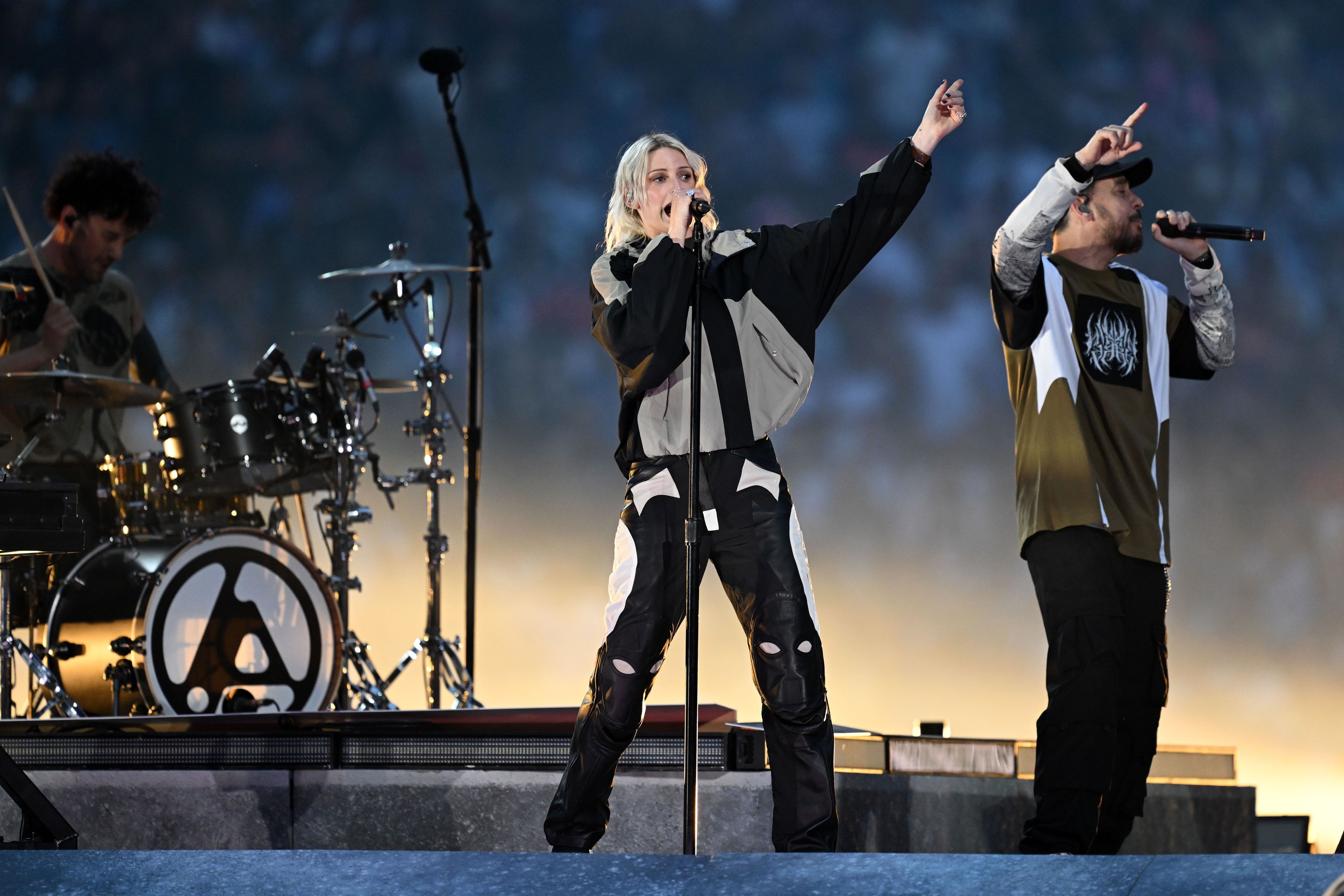 <strong>Linkin Park</strong> trat vor dem Finale der Champions League zwischen PSG und Inter Mailand auf.