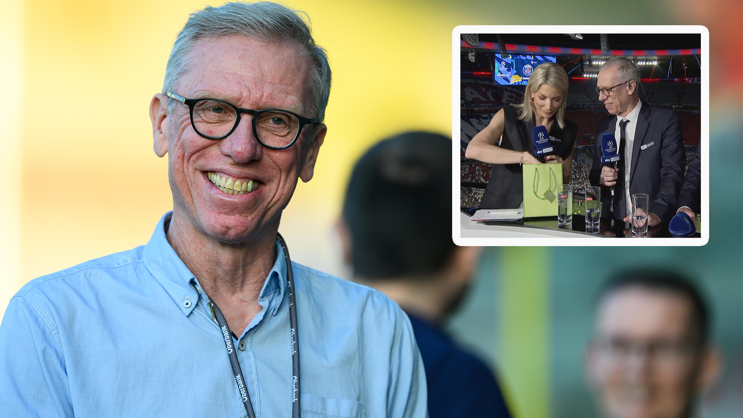 Zum Abschied gab es für Peter Stöger ein kleines Geschenk