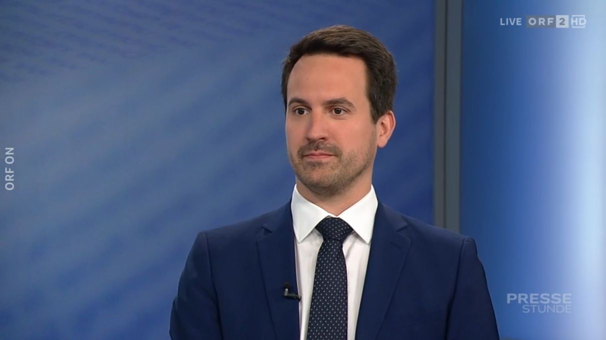 Bildungsminister Christoph Wiederkehr am Sonntag in der ORF-Pressestunde. 