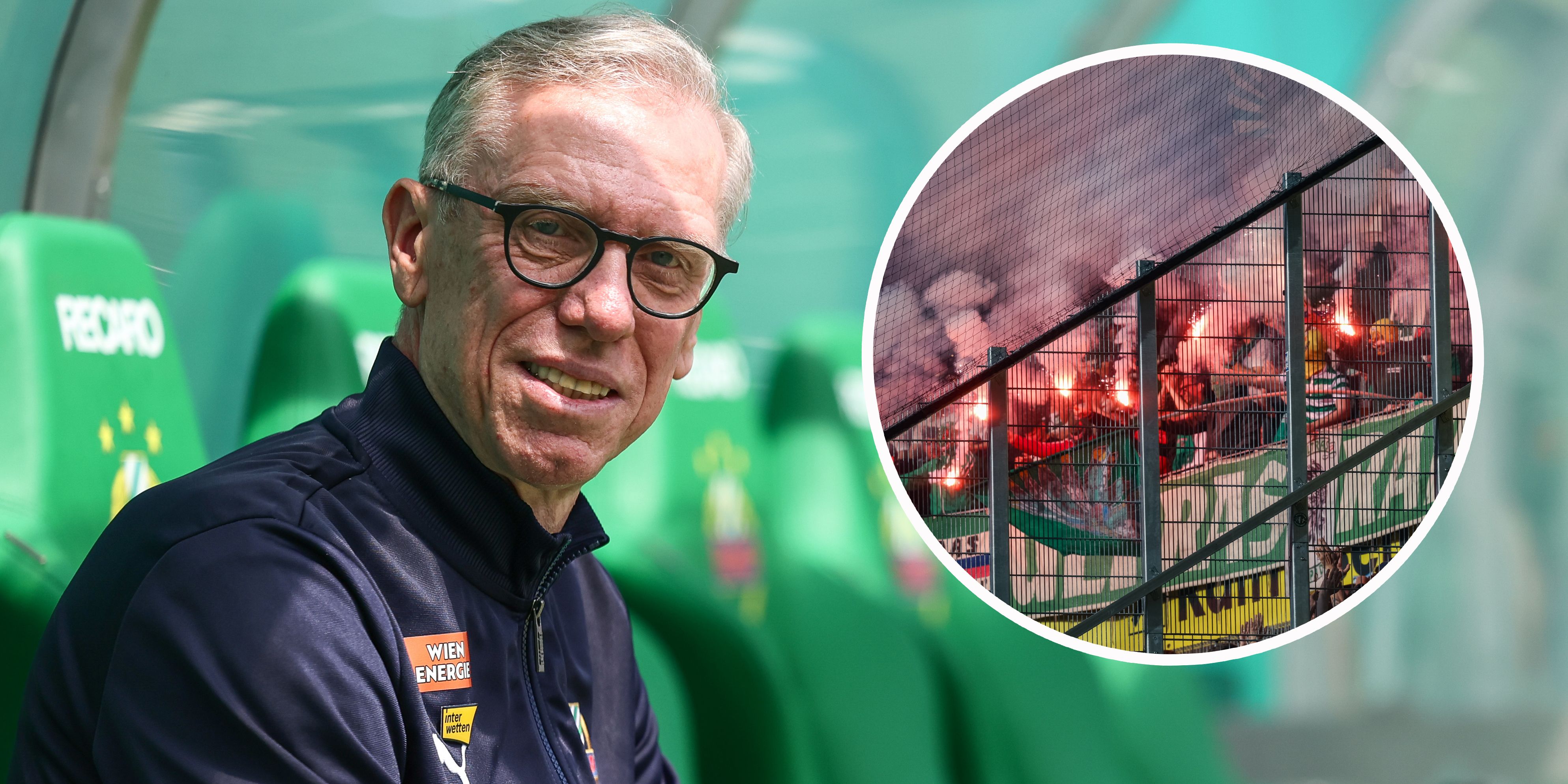 Peter Stöger kündigt Gespräche mit der organisierten Fanszene Rapids an.