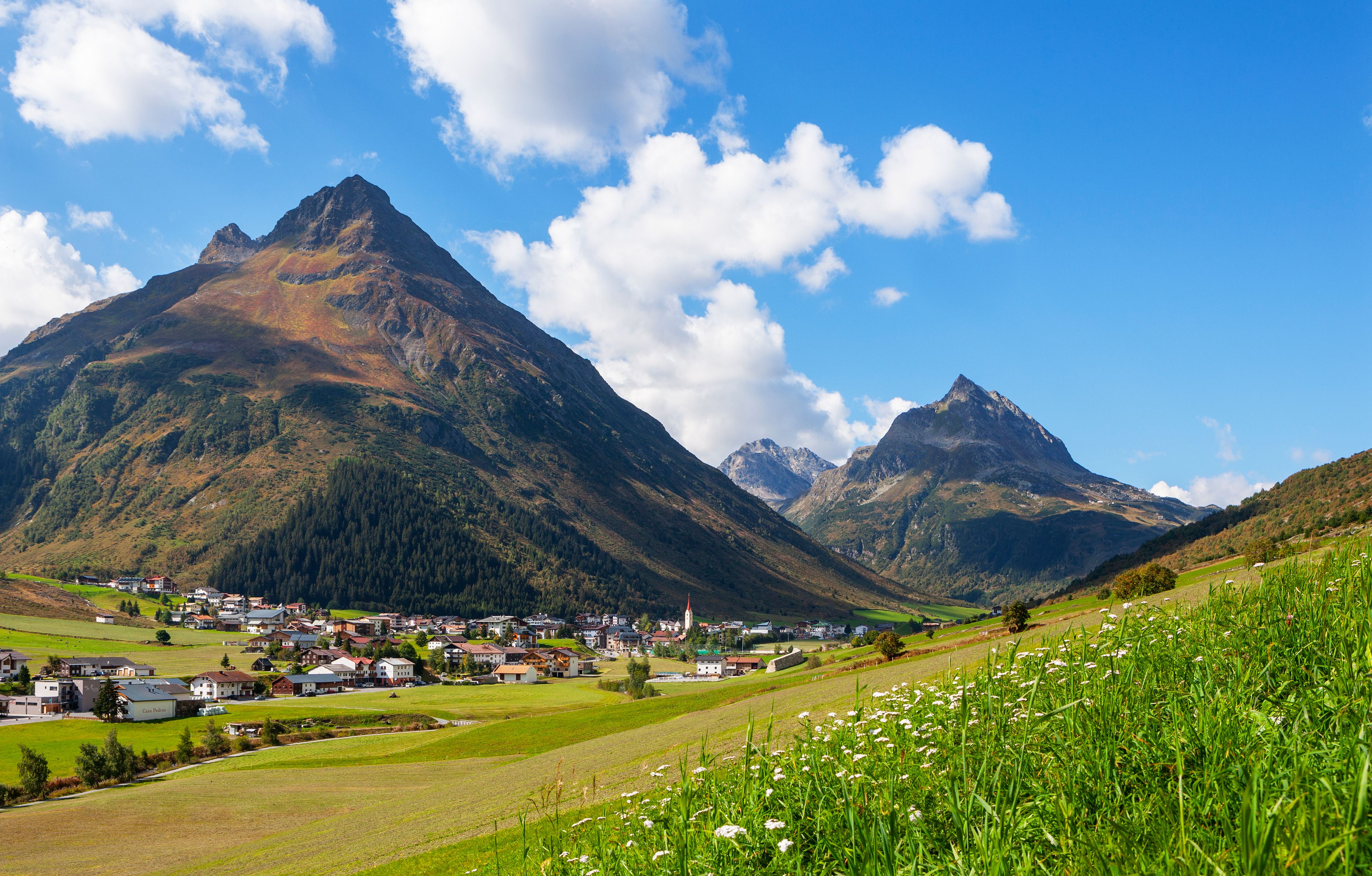 Von Felsstürzen bedroht: Das leidgeprüfte Galtür im Tiroler Paznauntal.