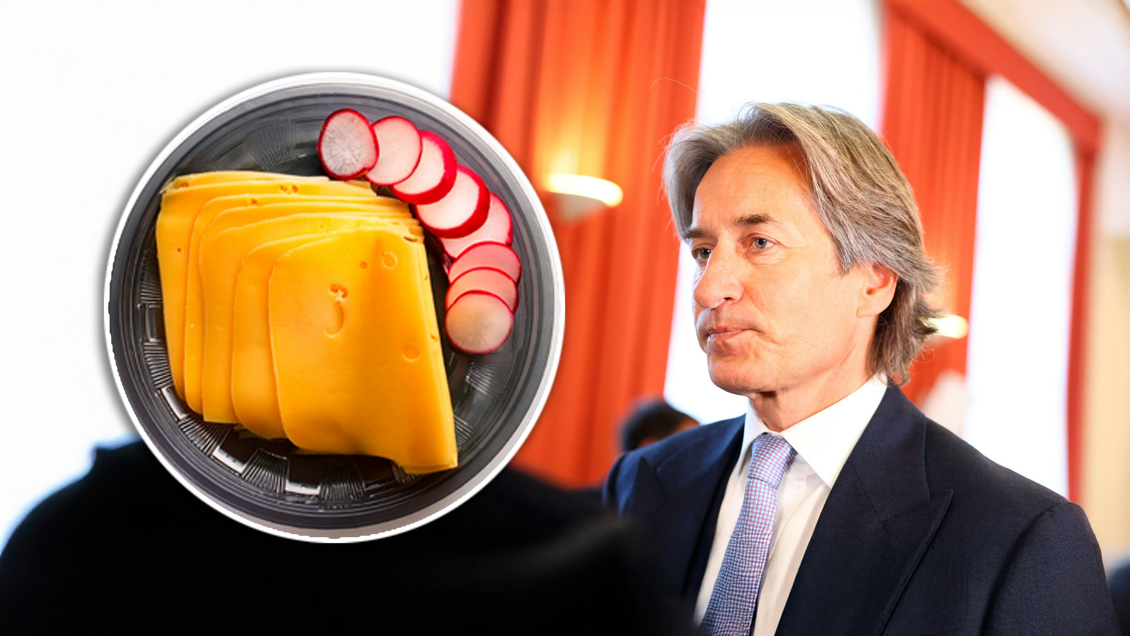 Karl-Heinz Grasser bekommt heute Hartkäse zum Abendessen.