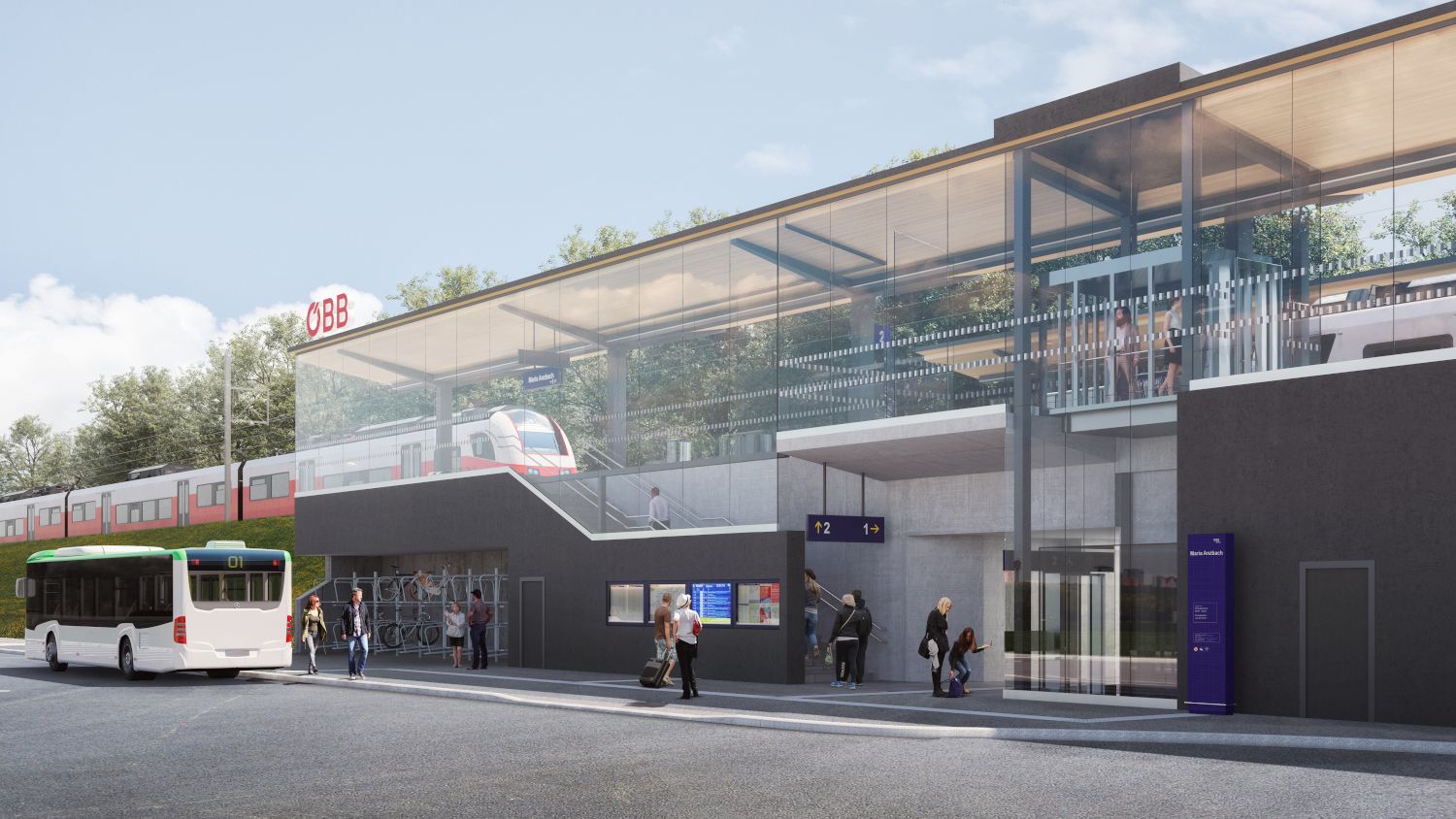 Neuer Bahnhof in Maria Anzbach: So soll er aussehen