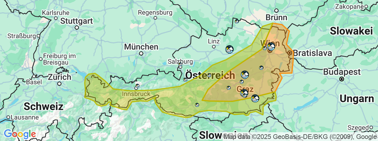 Auch am Montag drohen in Teilen des Landes heftige Unwetter. 